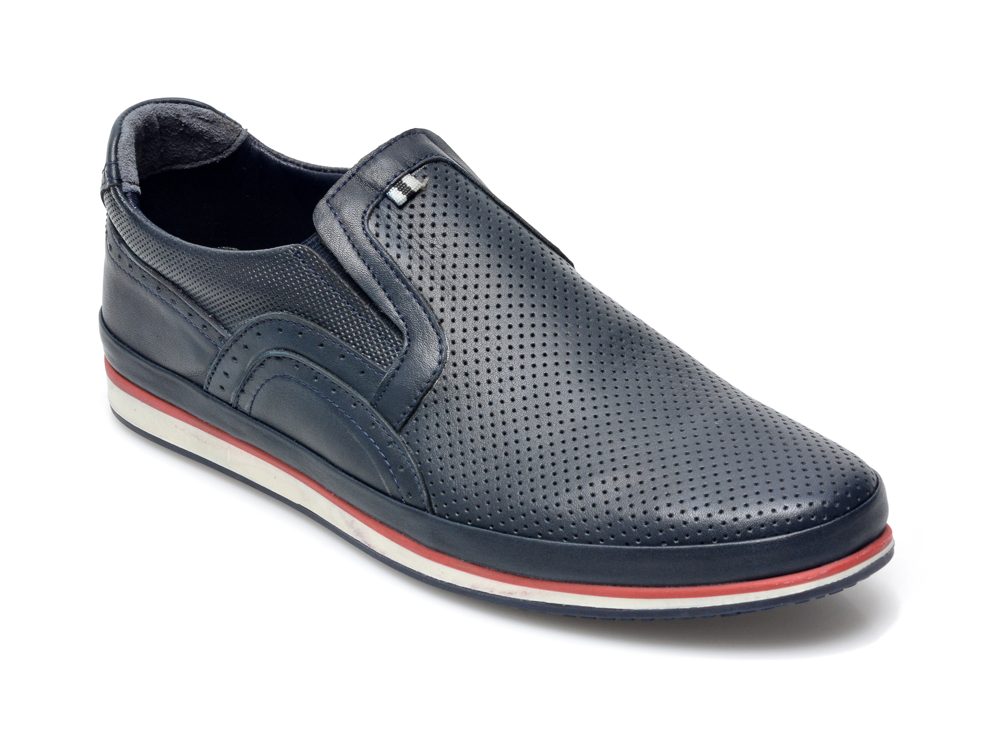 Pantofi OTTER bleumarin, M5500, din piele naturala
