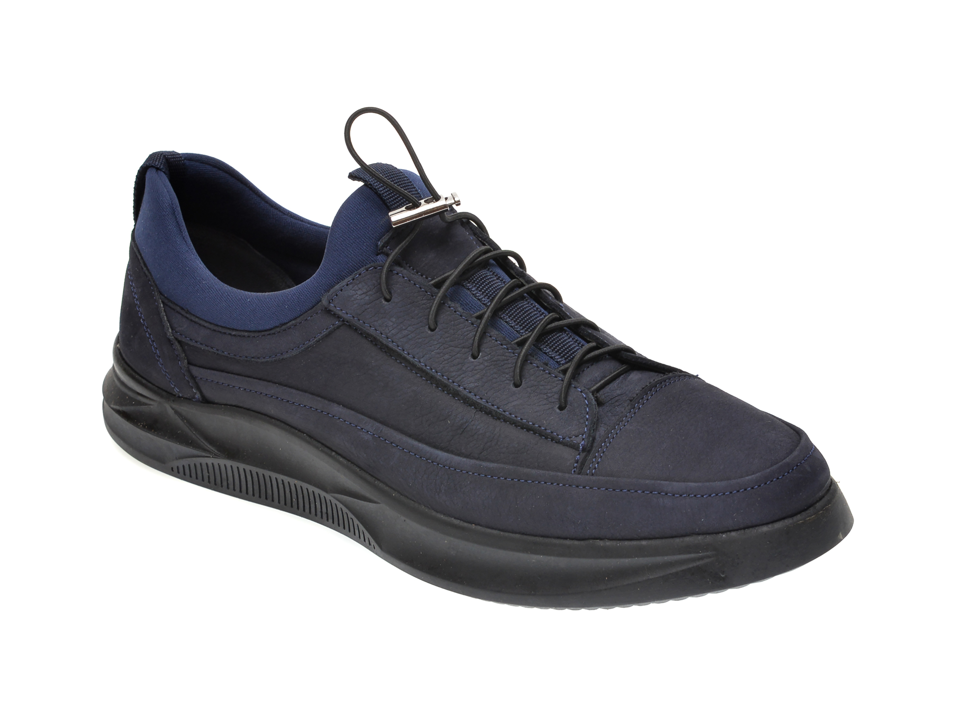 Pantofi OTTER bleumarin, M5794, din nabuc