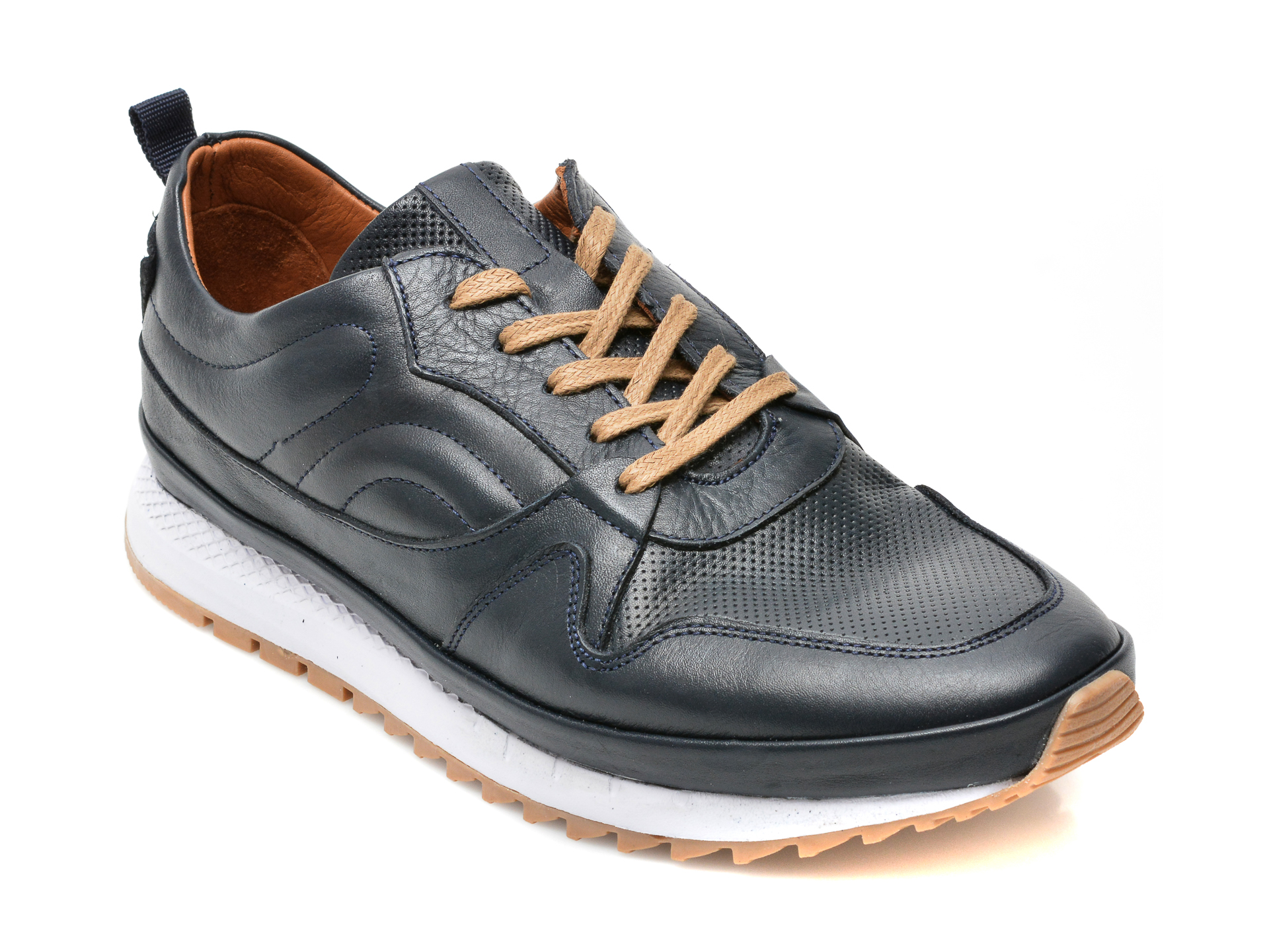 Pantofi OTTER bleumarin, M6367, din piele naturala Otter
