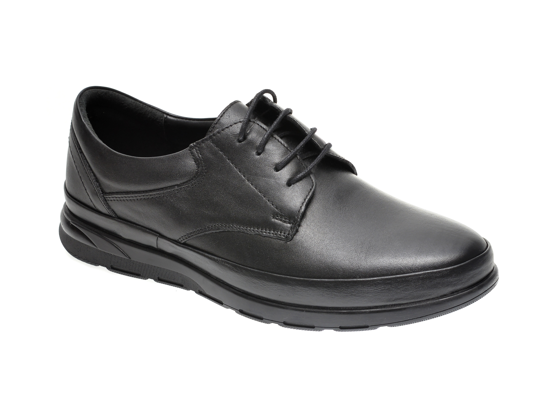 Pantofi OTTER negri, 14082, din piele naturala