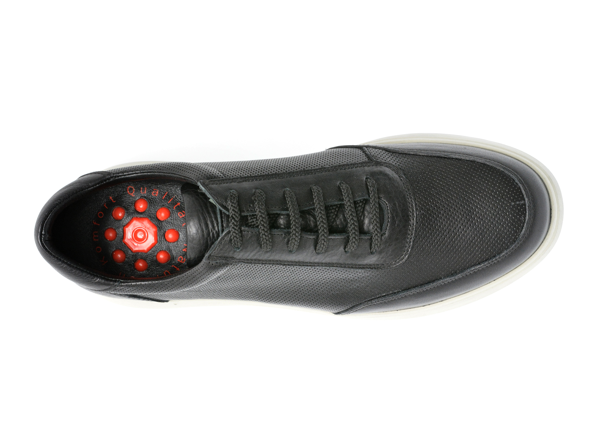 Poze Pantofi OTTER negri, 20510, din piele naturala Tezyo