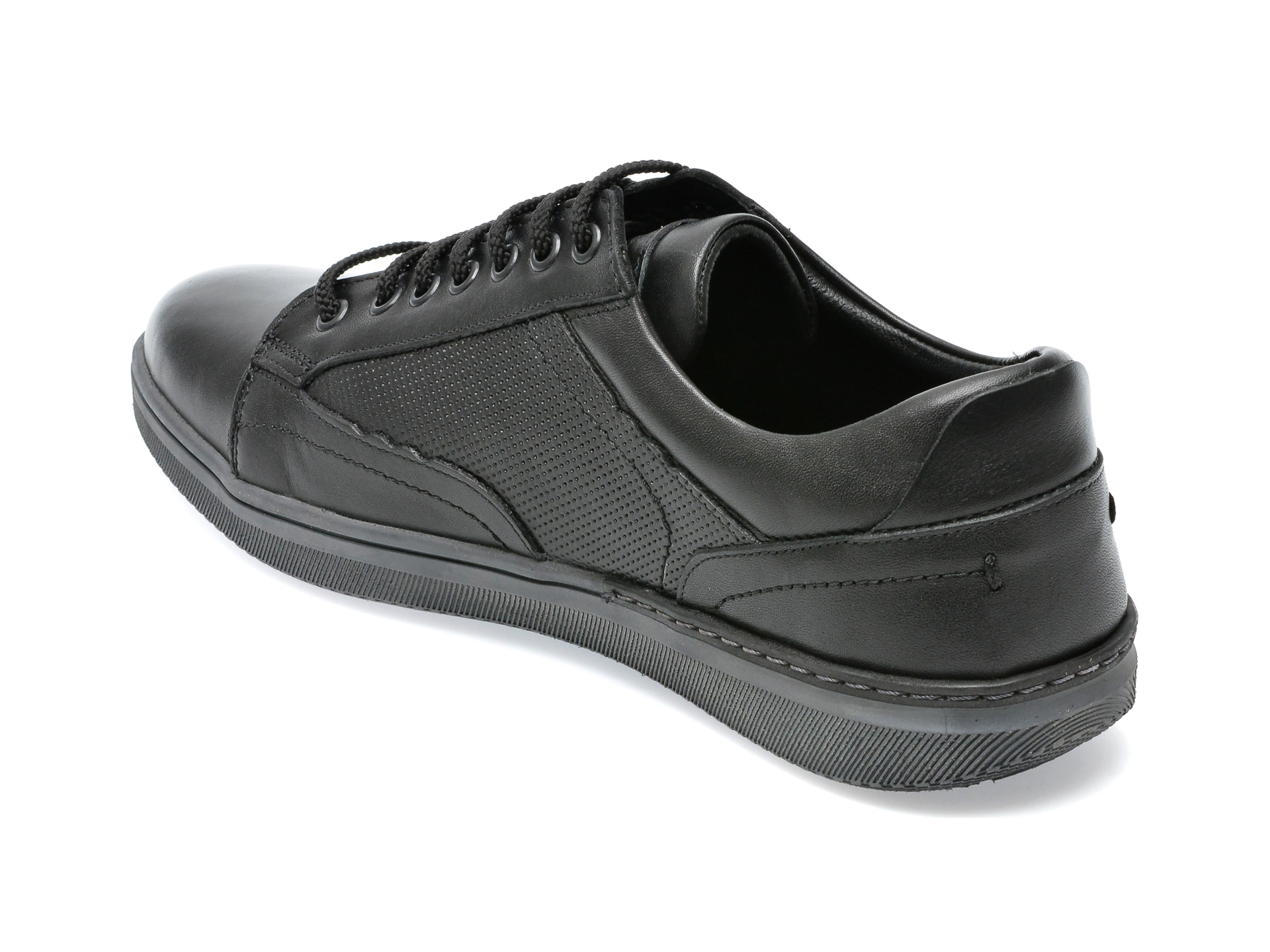 Poze Pantofi OTTER negri, 3423, din piele naturala Tezyo
