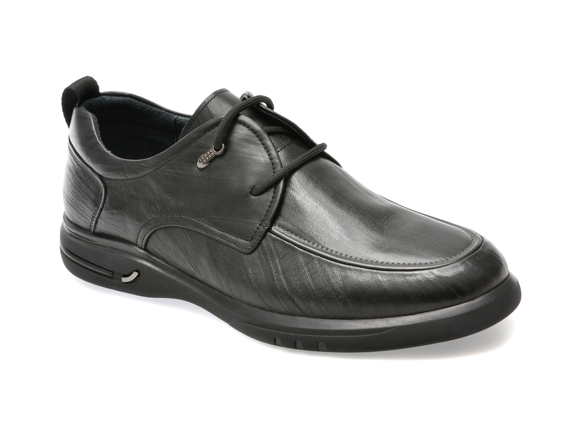 Pantofi OTTER negri, 5305, din piele naturala