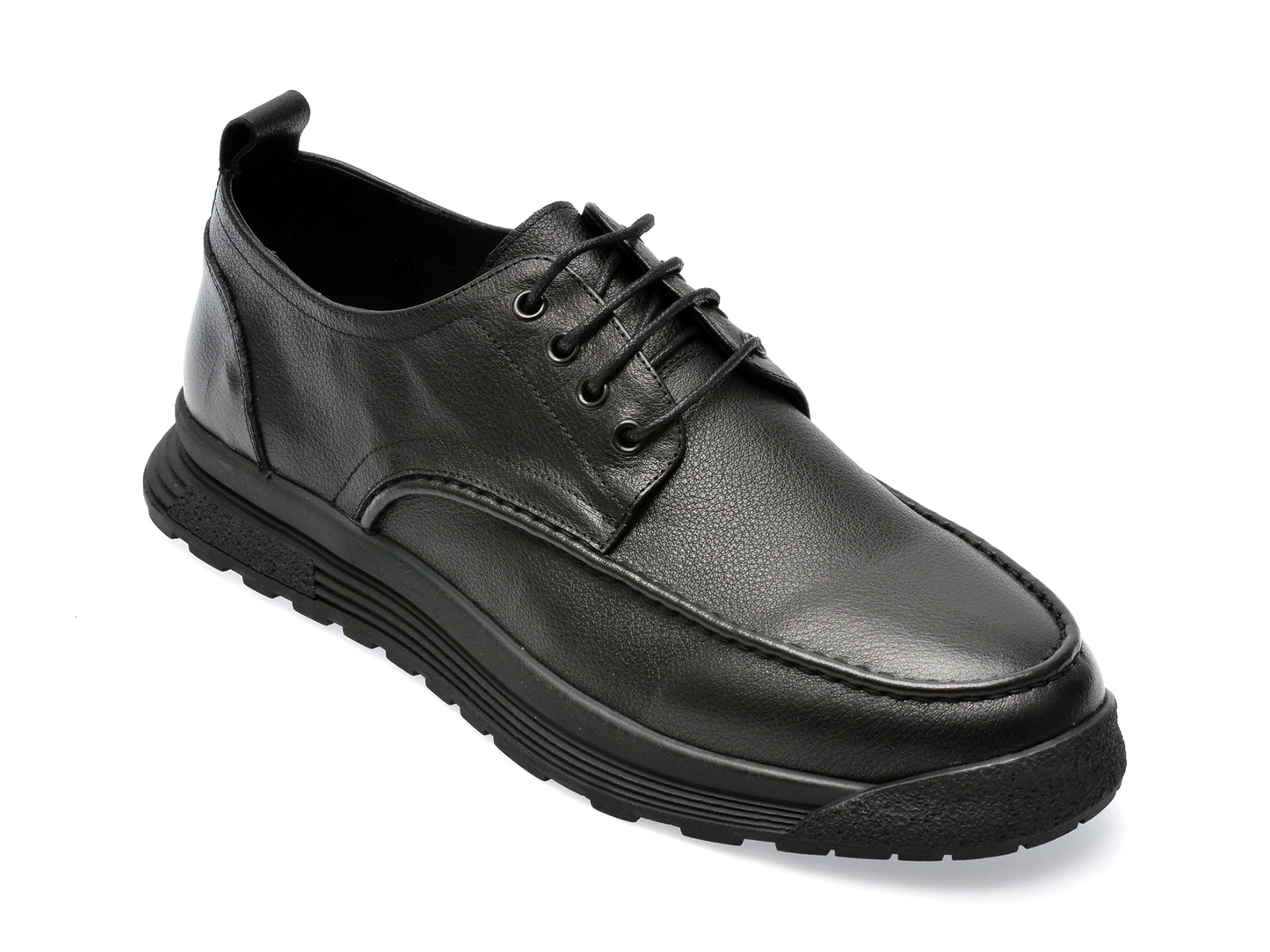 Pantofi OTTER negri, 71272, din piele naturala