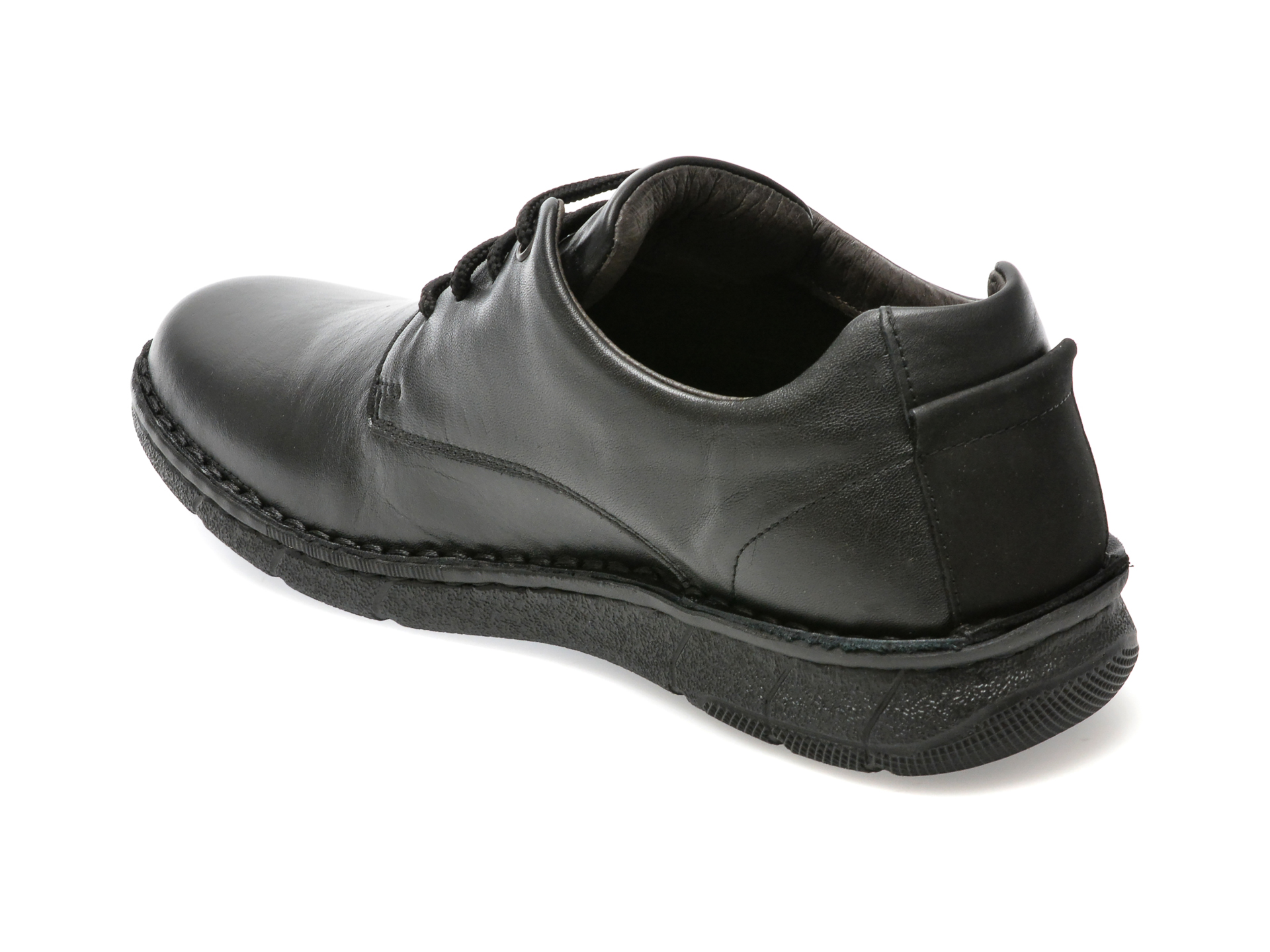 Poze Pantofi OTTER negri, 7728, din piele naturala tezyo.ro