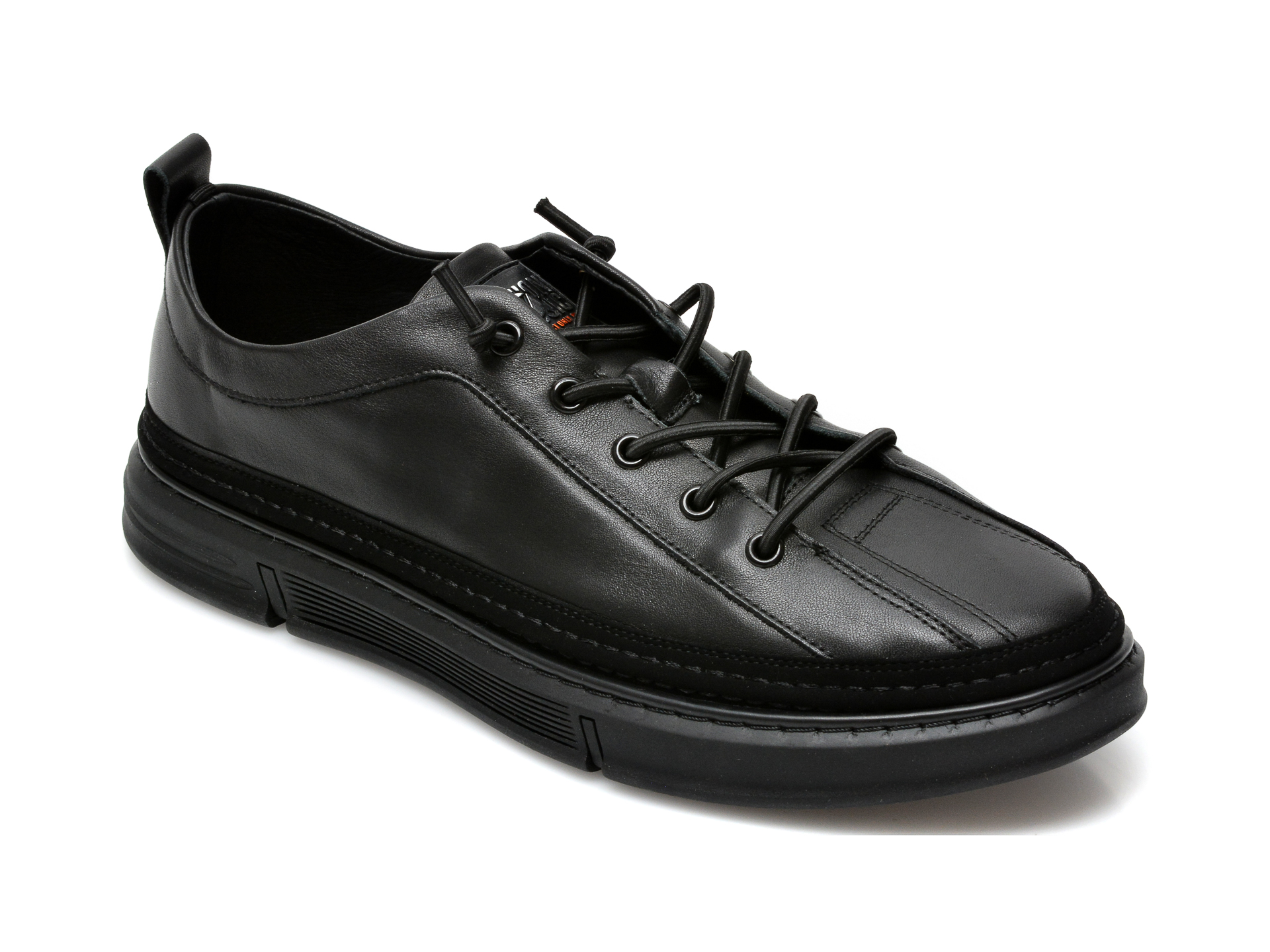 Pantofi OTTER negri, 81031, din piele naturala