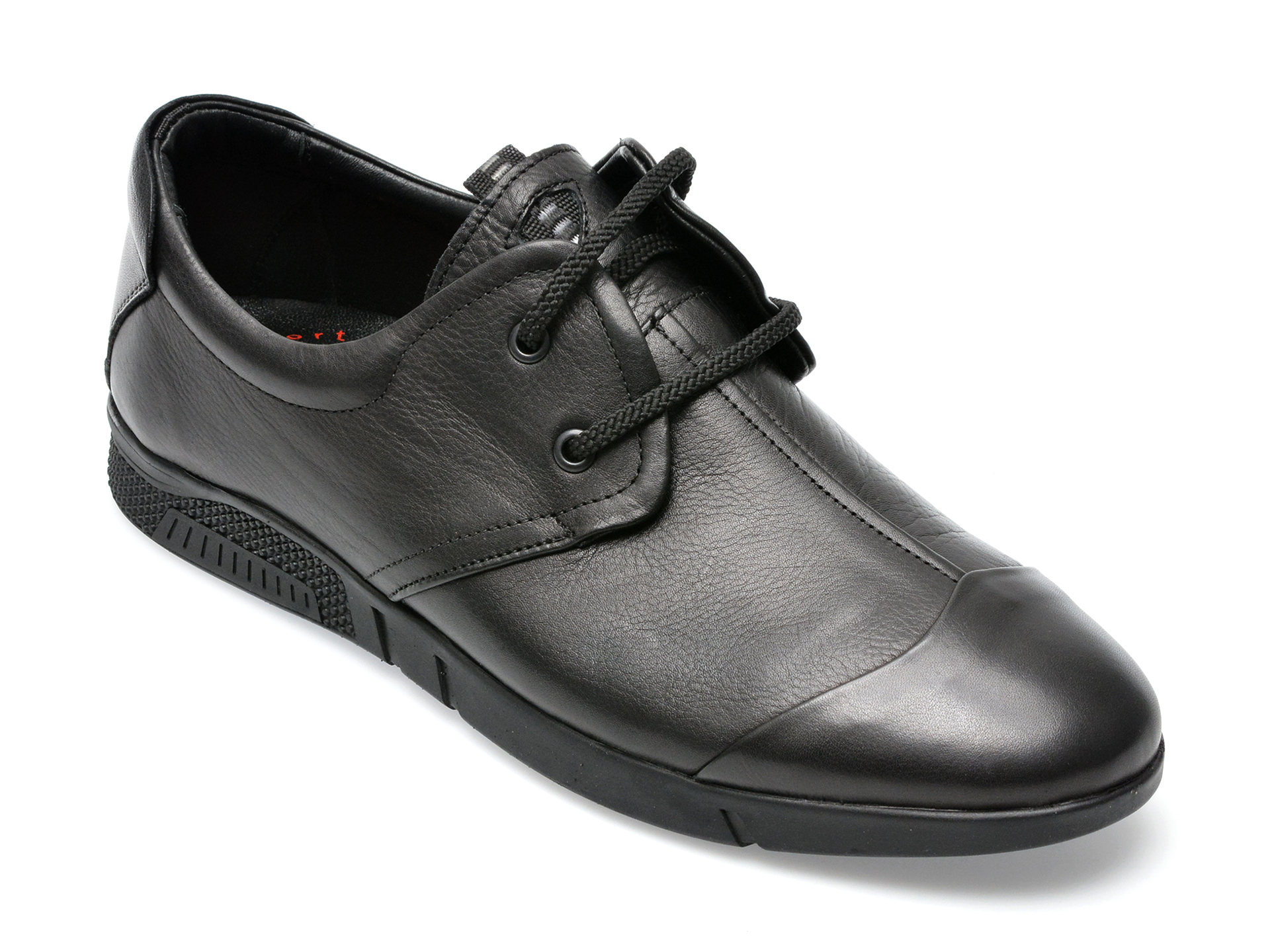 Poze Pantofi OTTER negri, 99110, din piele naturala Tezyo
