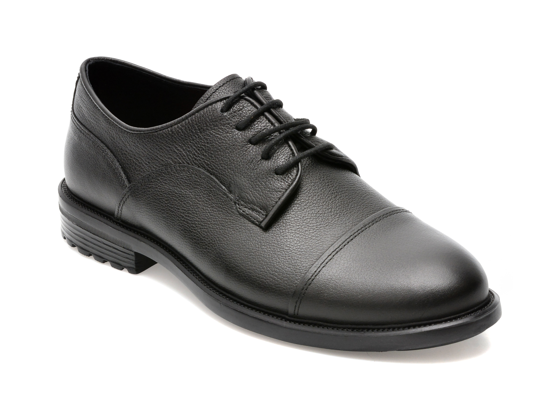 Pantofi OTTER negri, E1524, din piele naturala