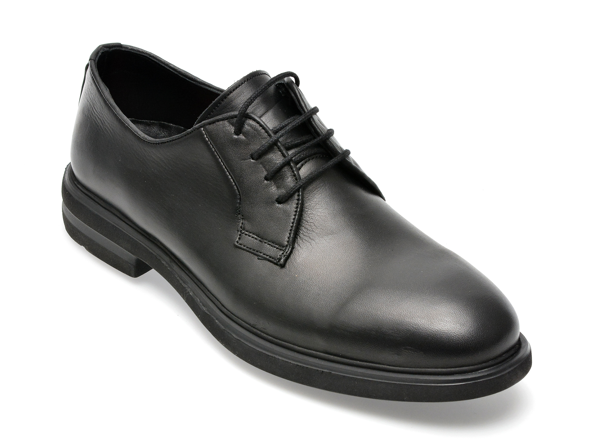 Pantofi OTTER negri, E1801, din piele naturala barbati 2023-09-22