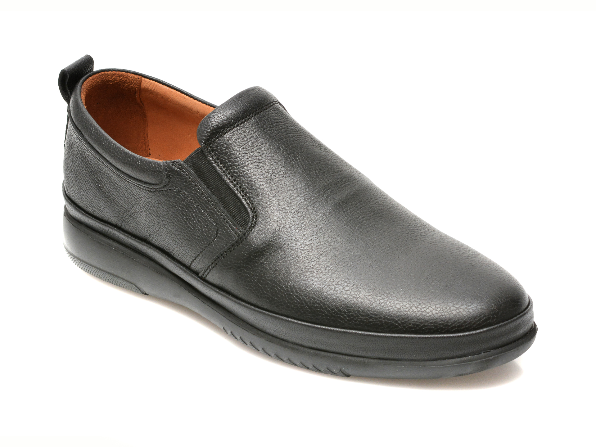 Pantofi OTTER negri, M5741, din piele naturala