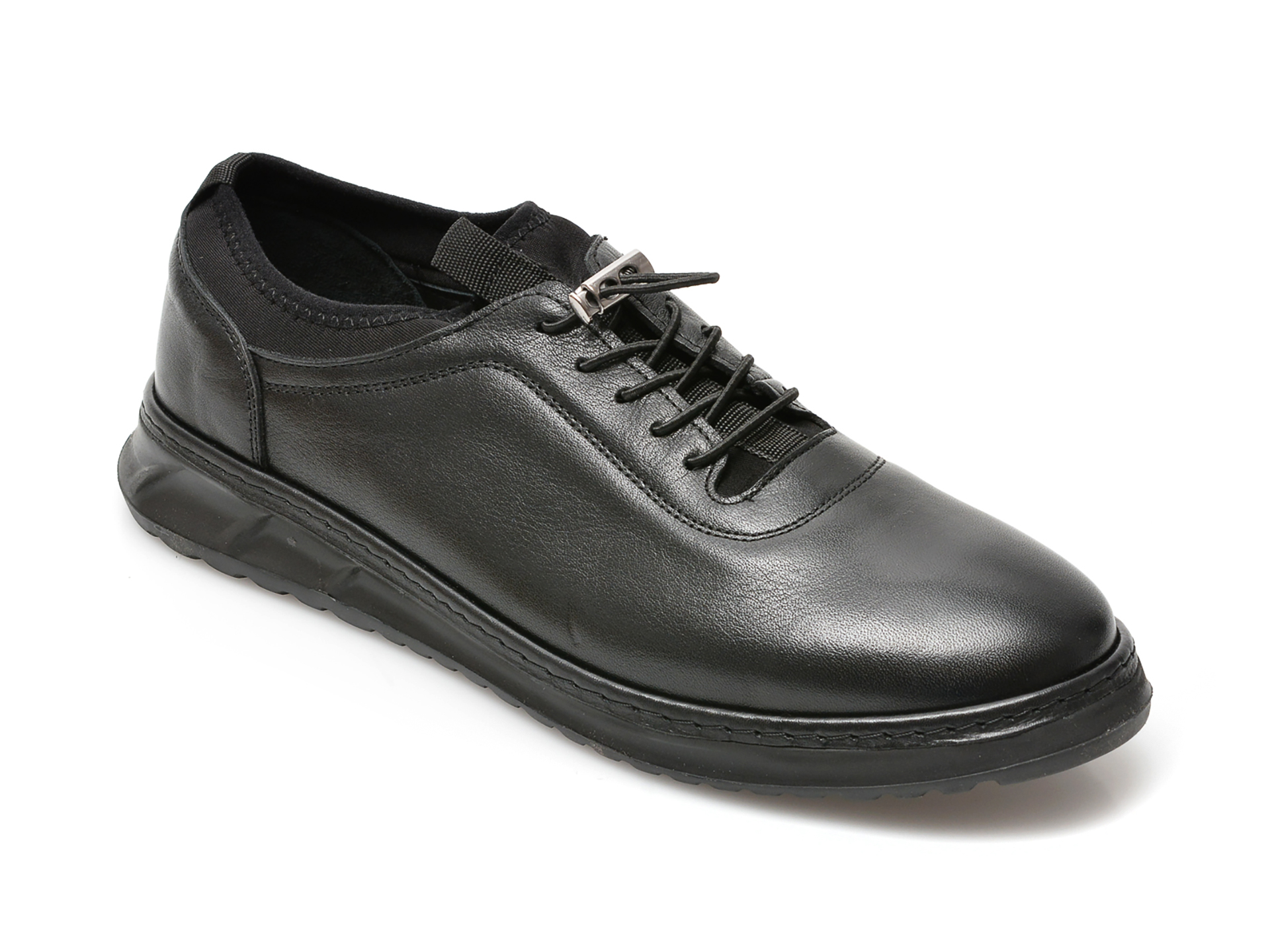Pantofi OTTER negri, M6363, din piele naturala 2022 ❤️ Pret Super tezyo.ro imagine noua 2022