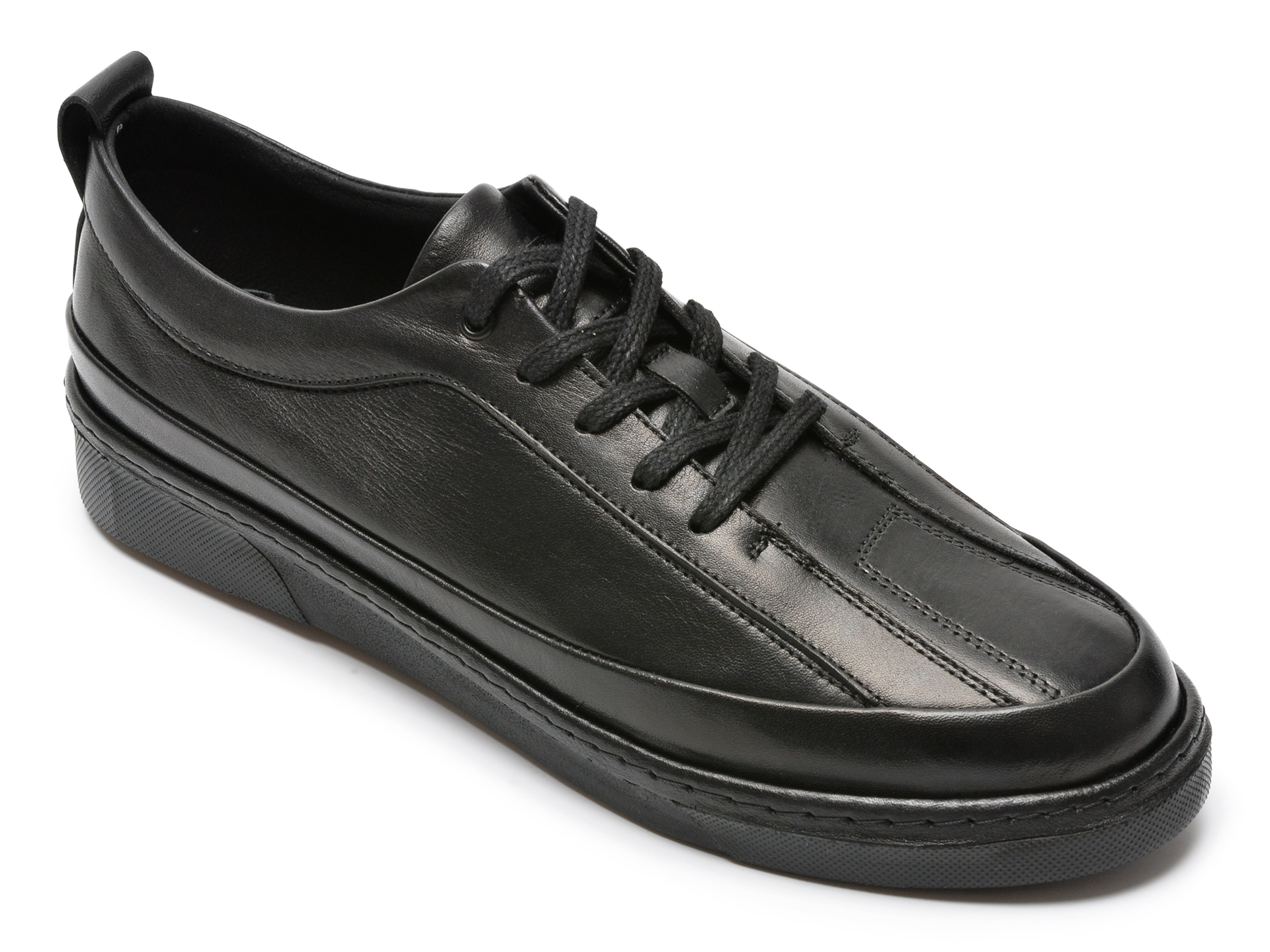 Pantofi OTTER negri, M6416, din piele naturala