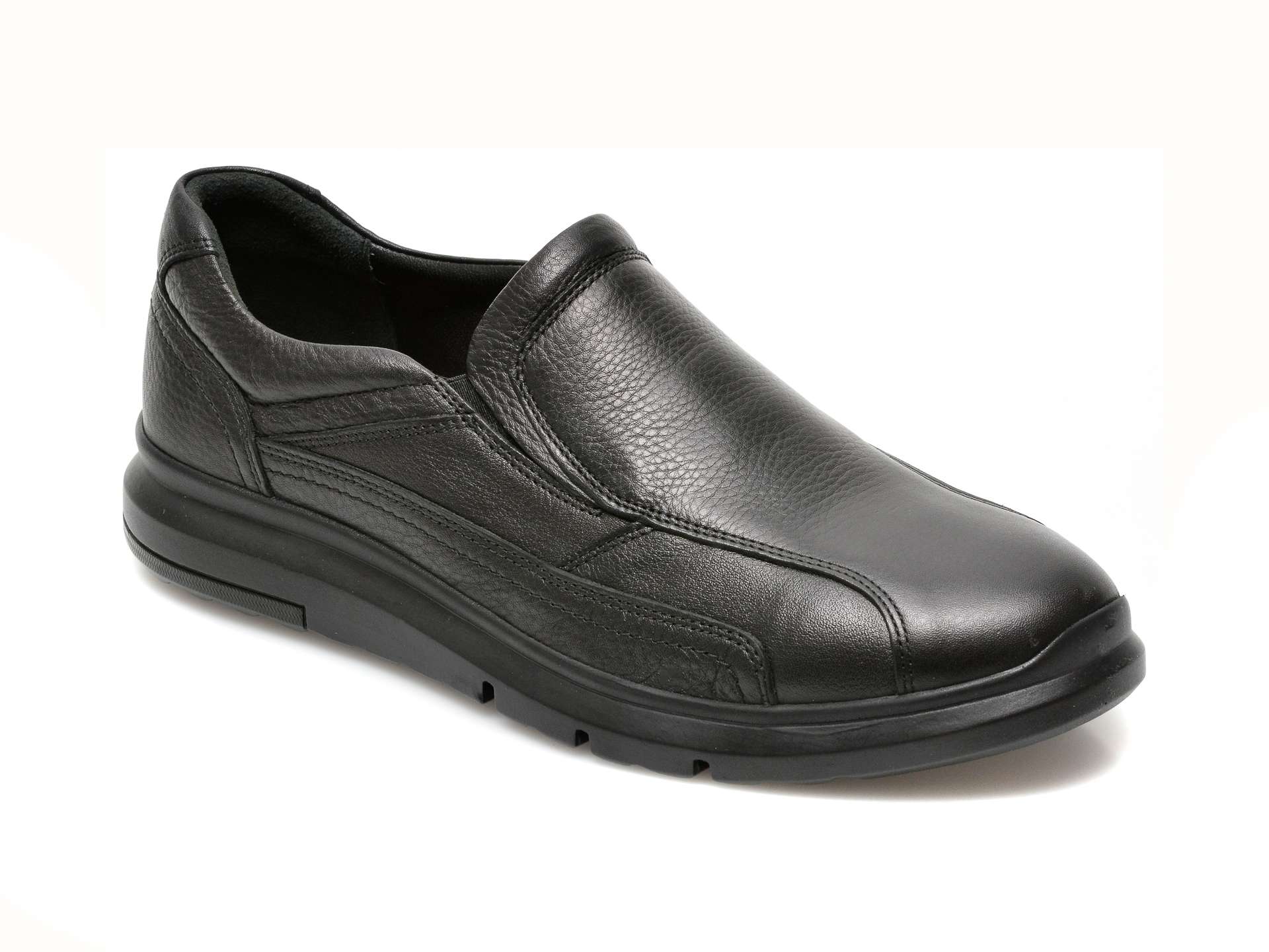 Pantofi OTTER negri, TTP41, din piele naturala Otter imagine reduceri