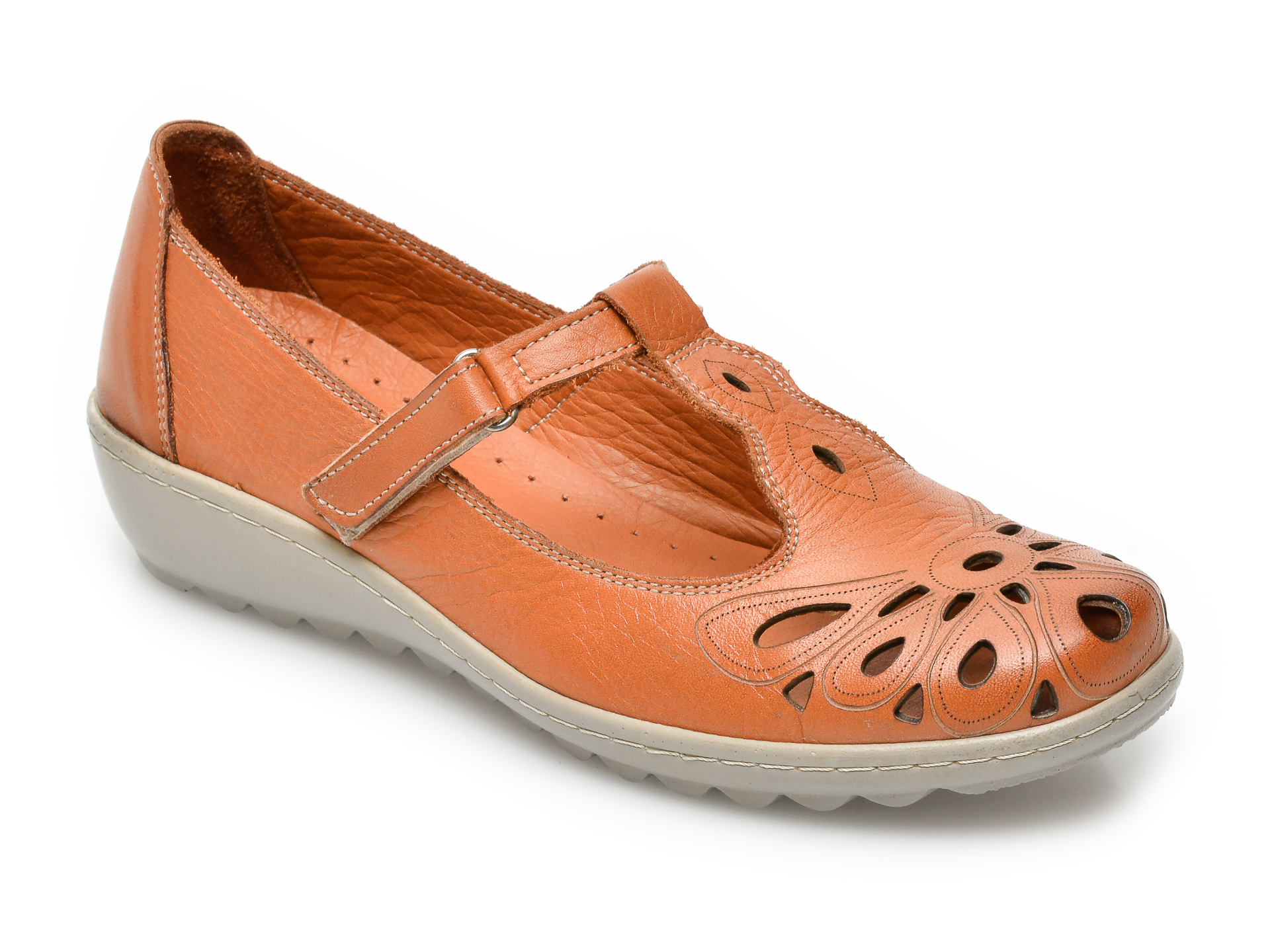 Pantofi PASS COLLECTION maro, 27615, din piele naturala