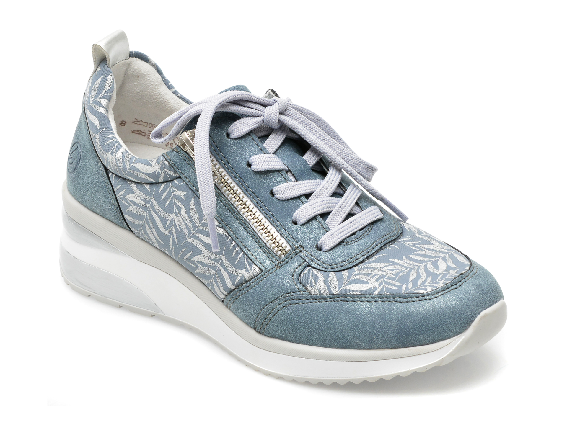 Pantofi REMONTE albastri, D2401, din material textil si piele ecologica /femei/pantofi imagine noua
