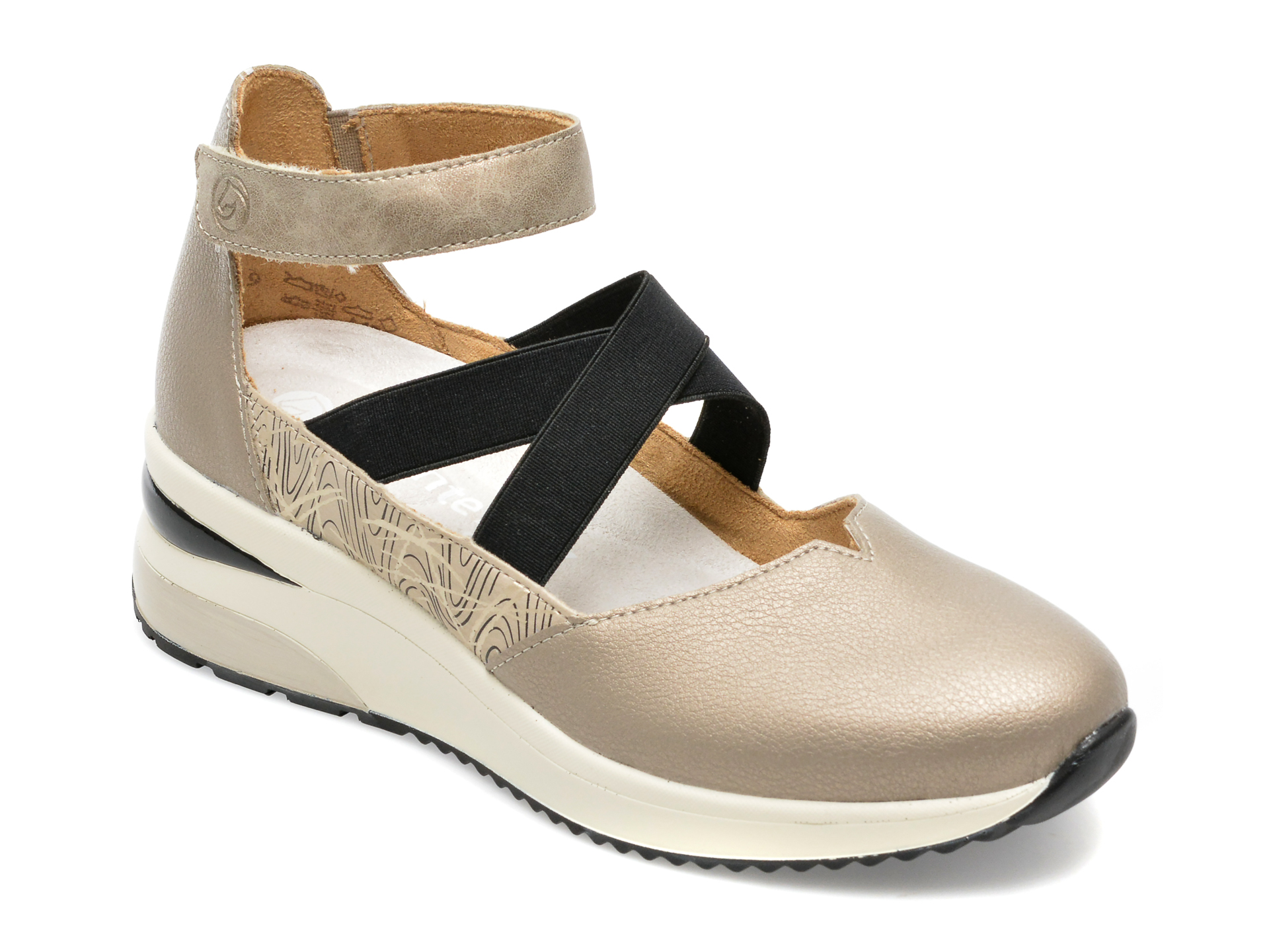 Pantofi REMONTE gri, D2411, din piele naturala /femei/pantofi imagine noua
