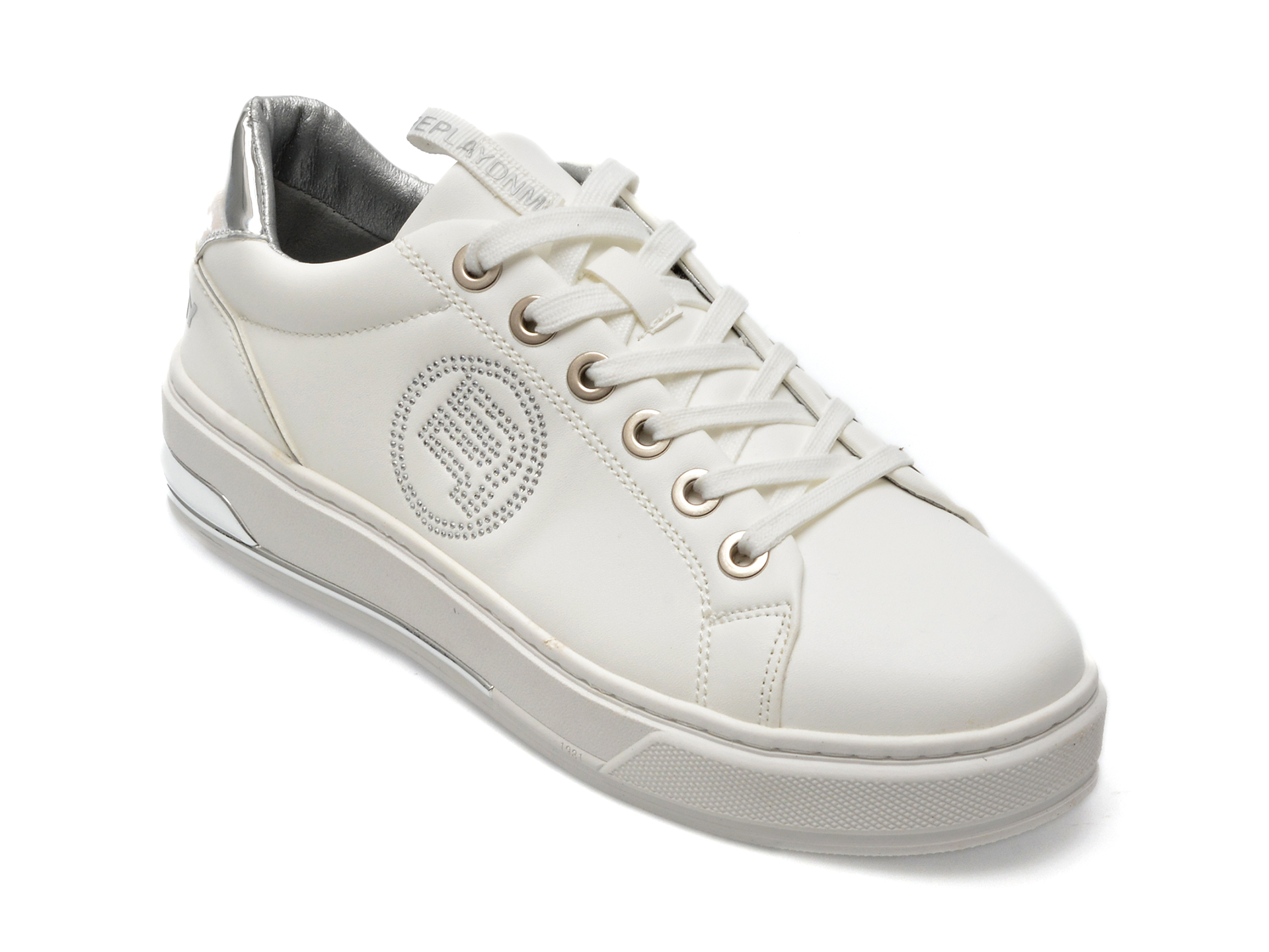 Pantofi REPLAY albi, BZ2412S, din piele ecologica /femei/pantofi imagine noua