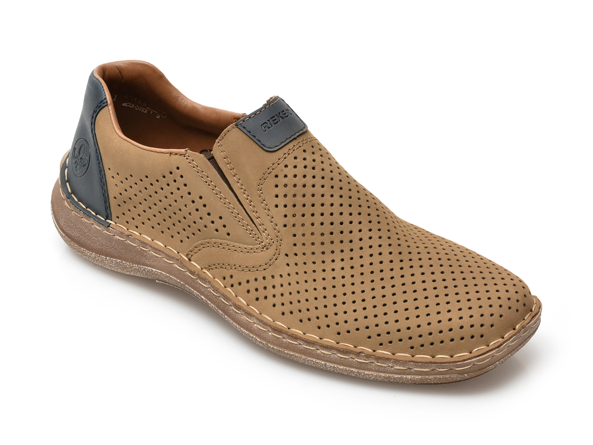 Pantofi RIEKER maro, 3076, din nabuc 2022 ❤️ Pret Super tezyo.ro imagine noua 2022