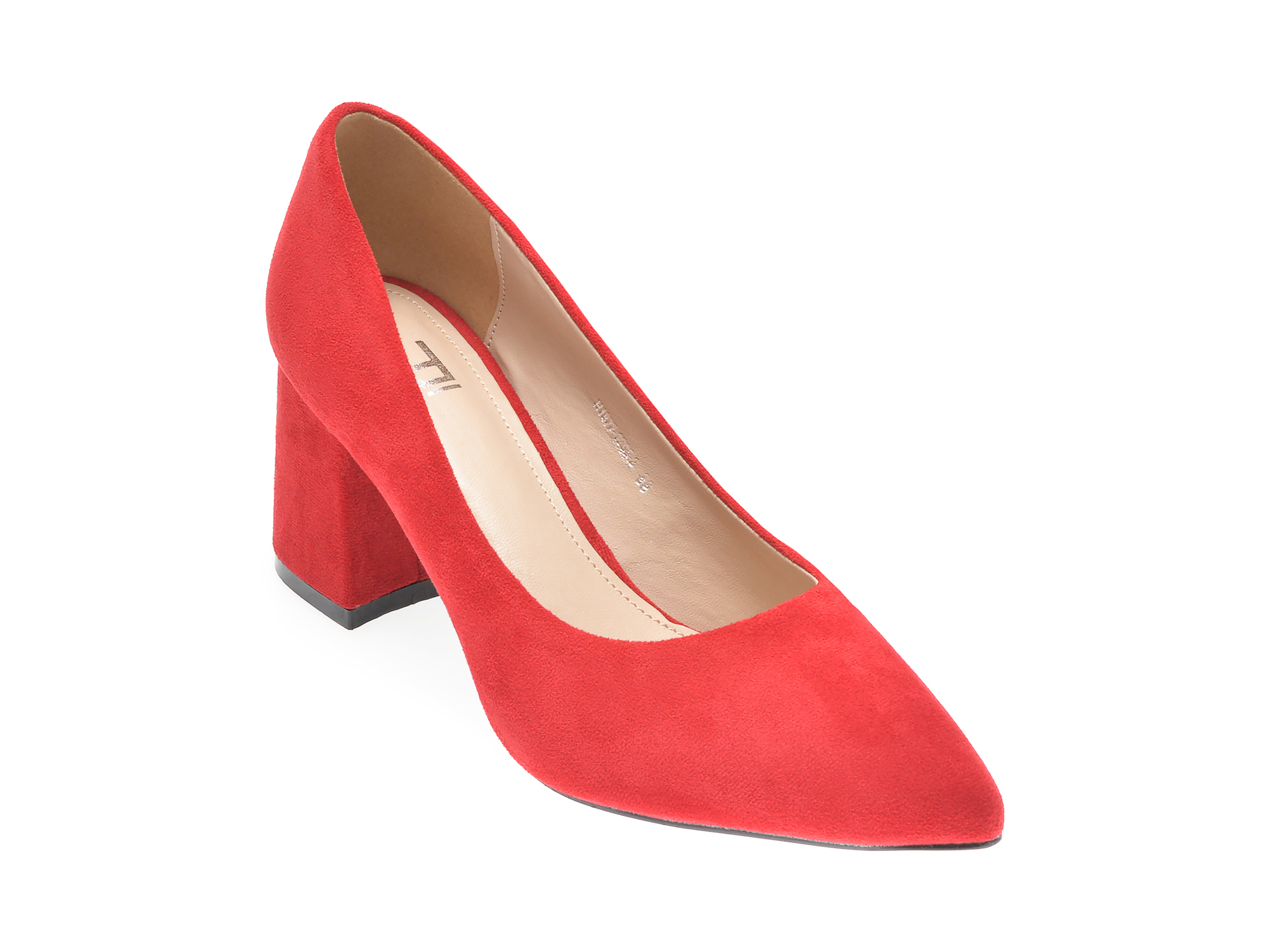 Pantofi RIO FIORE rosii, H1877, din piele ecologica