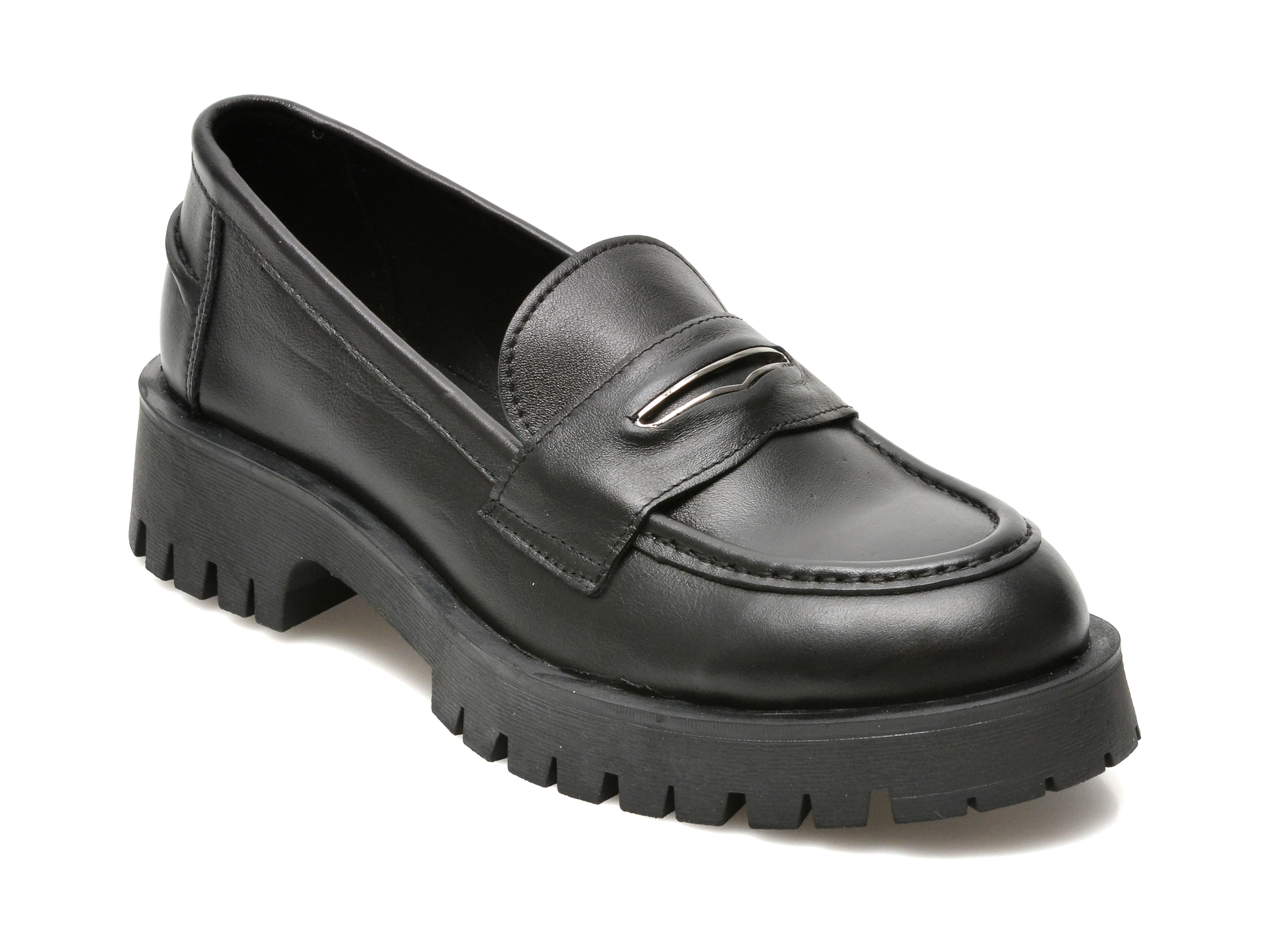 Pantofi SAVINO negri, 180, din piele naturala Savino imagine noua