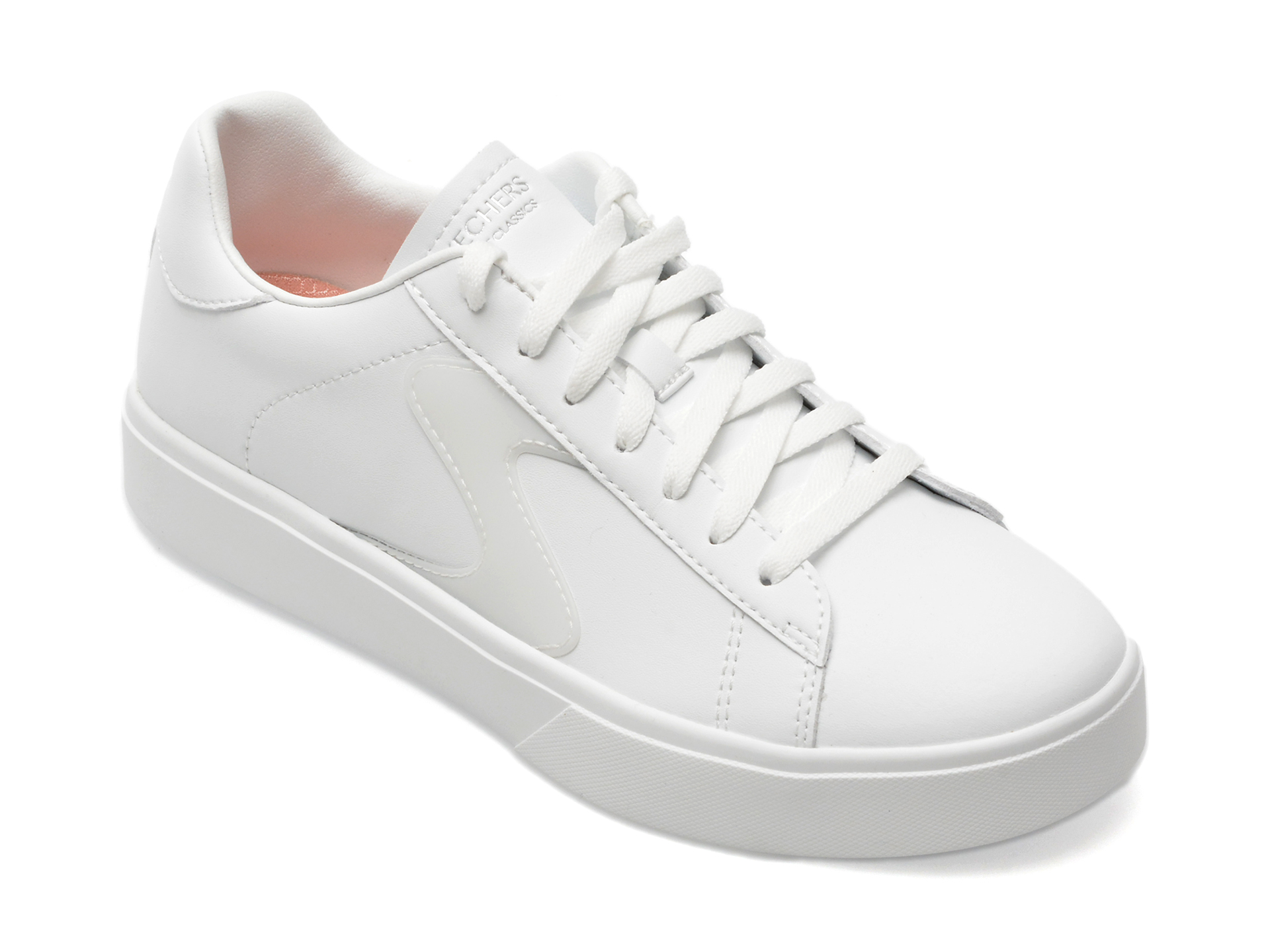 Pantofi SKECHERS albi, EDEN LX, din piele ecologica femei 2023-09-21