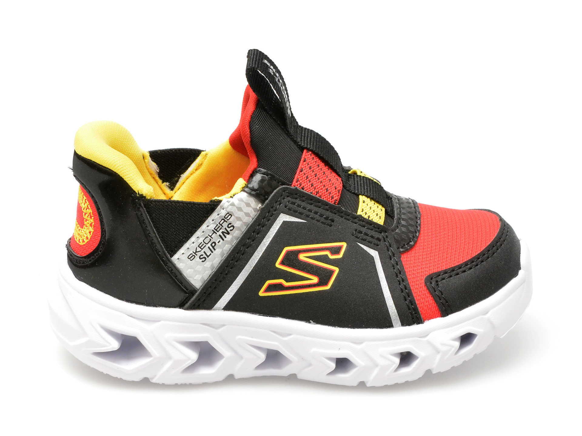 Pantofi SKECHERS negri, 403830N, din piele ecologica