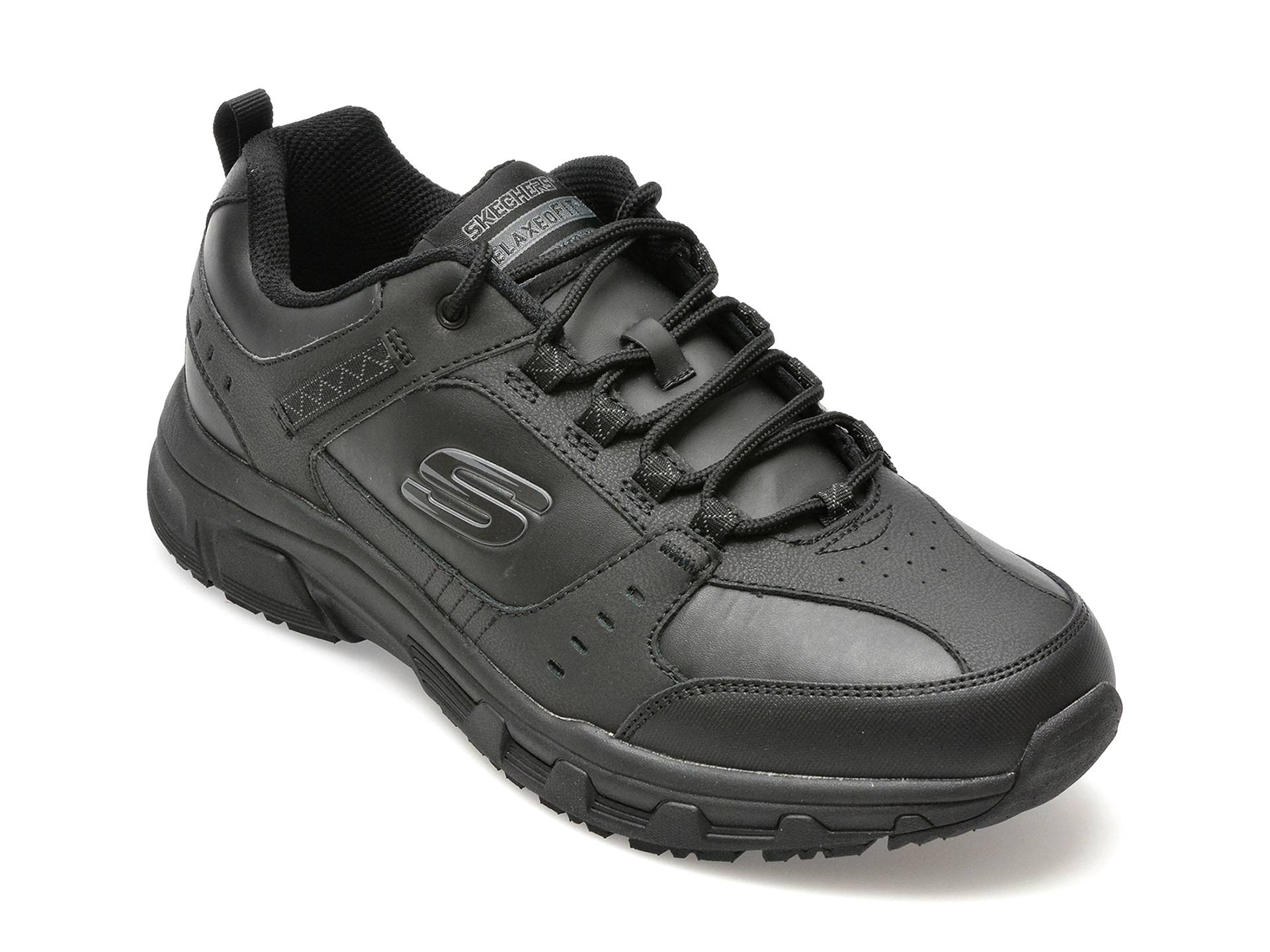 Pantofi SKECHERS negri, OAK CANYON-REDWICK, din piele naturala