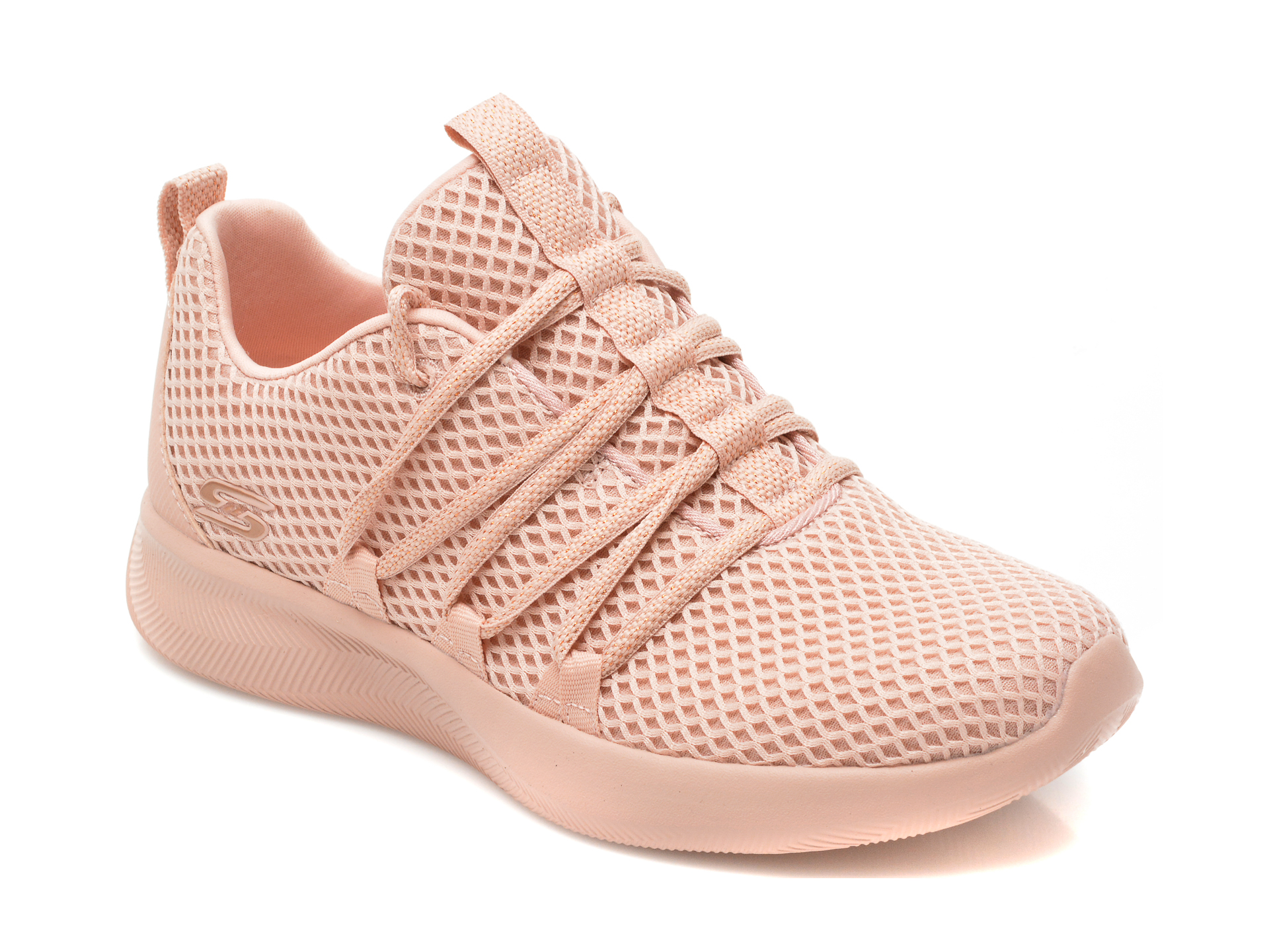 Pantofi SKECHERS roz, BOBS SQUAD 2, din material textil Skechers imagine noua