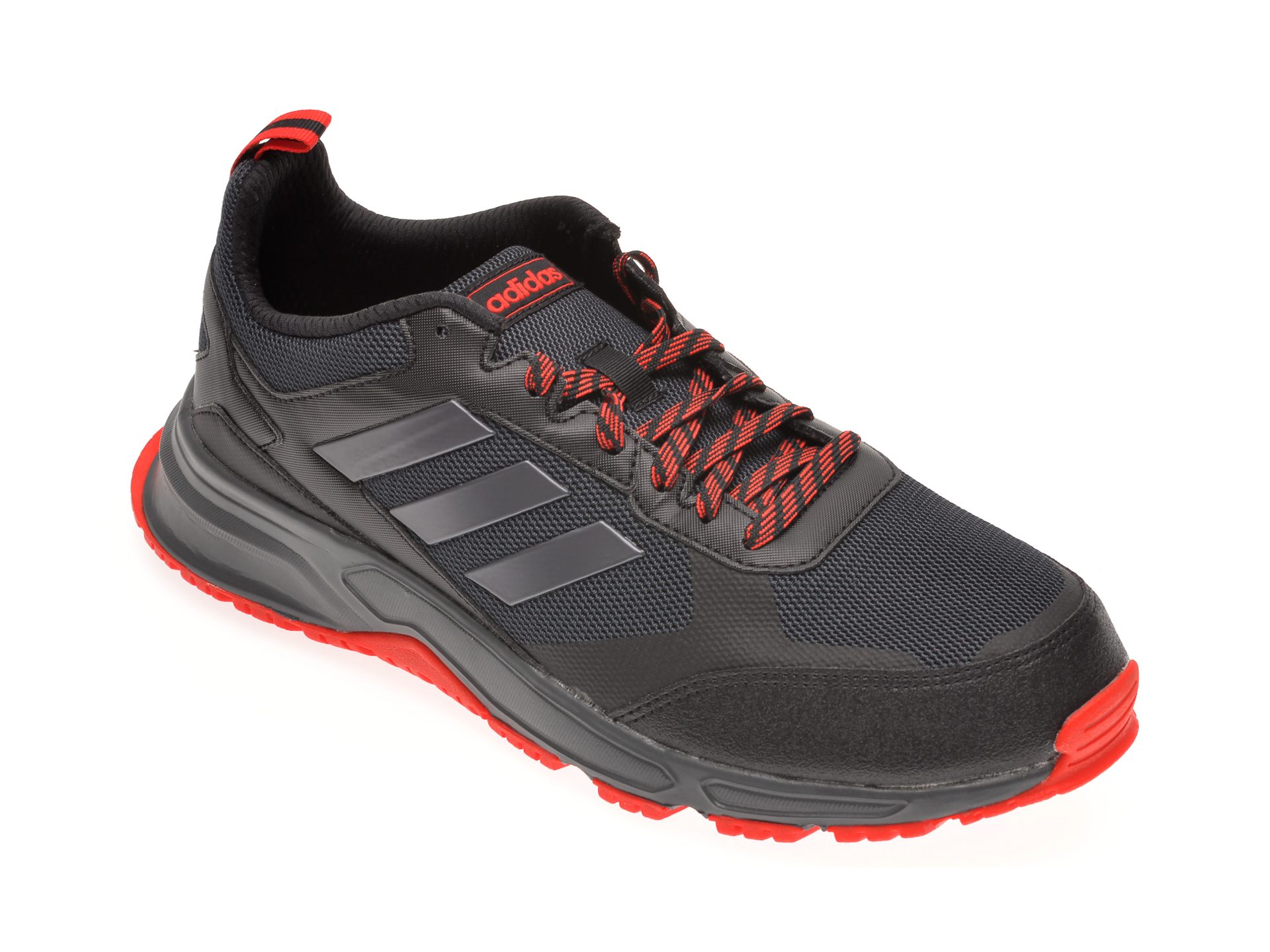 Pantofi sport ADIDAS negri, ROCKADIA TRAIL 3.0, din material textil