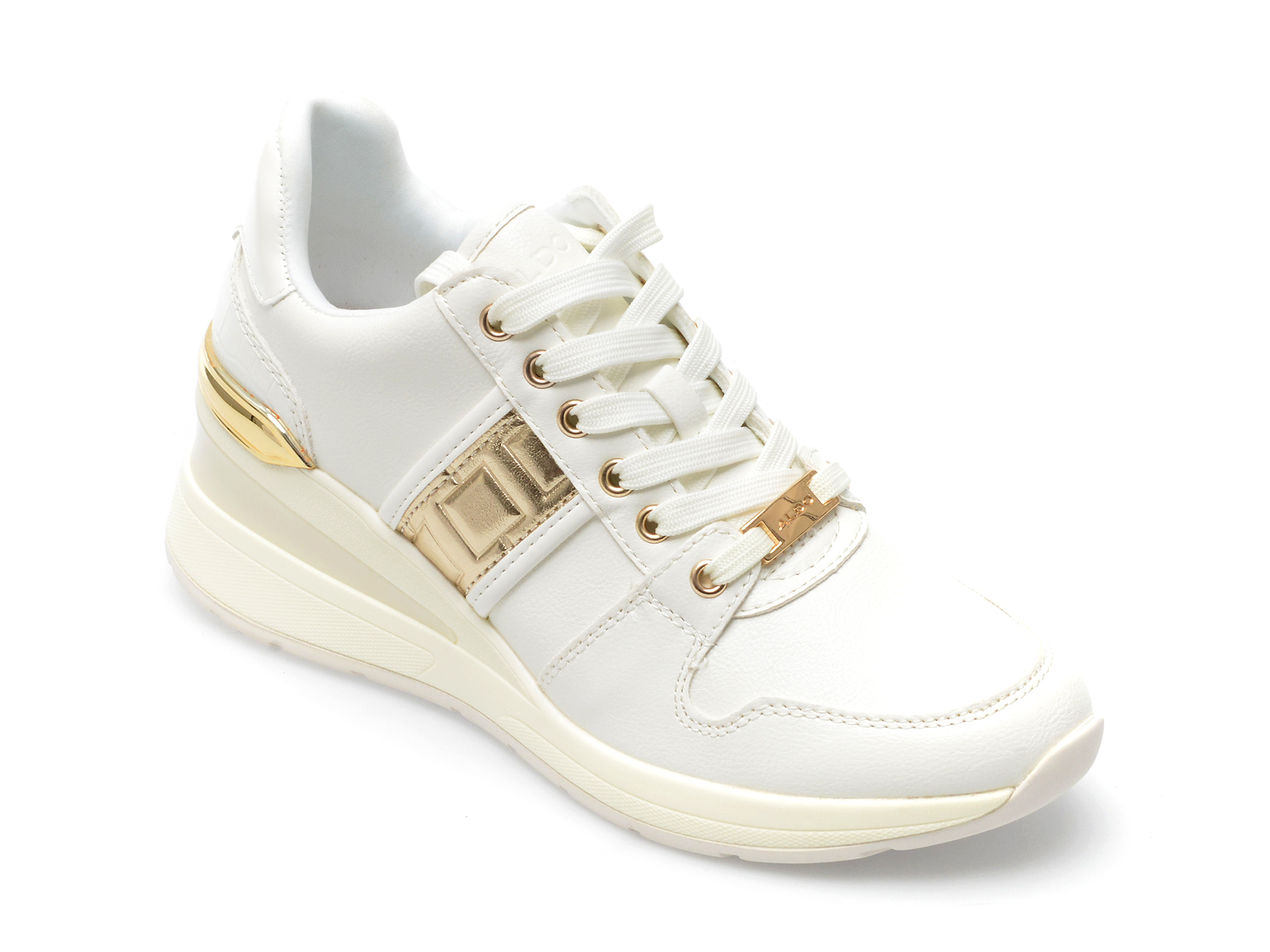 Pantofi sport ALDO albi, DEVAENDRA100, din piele ecologica Aldo