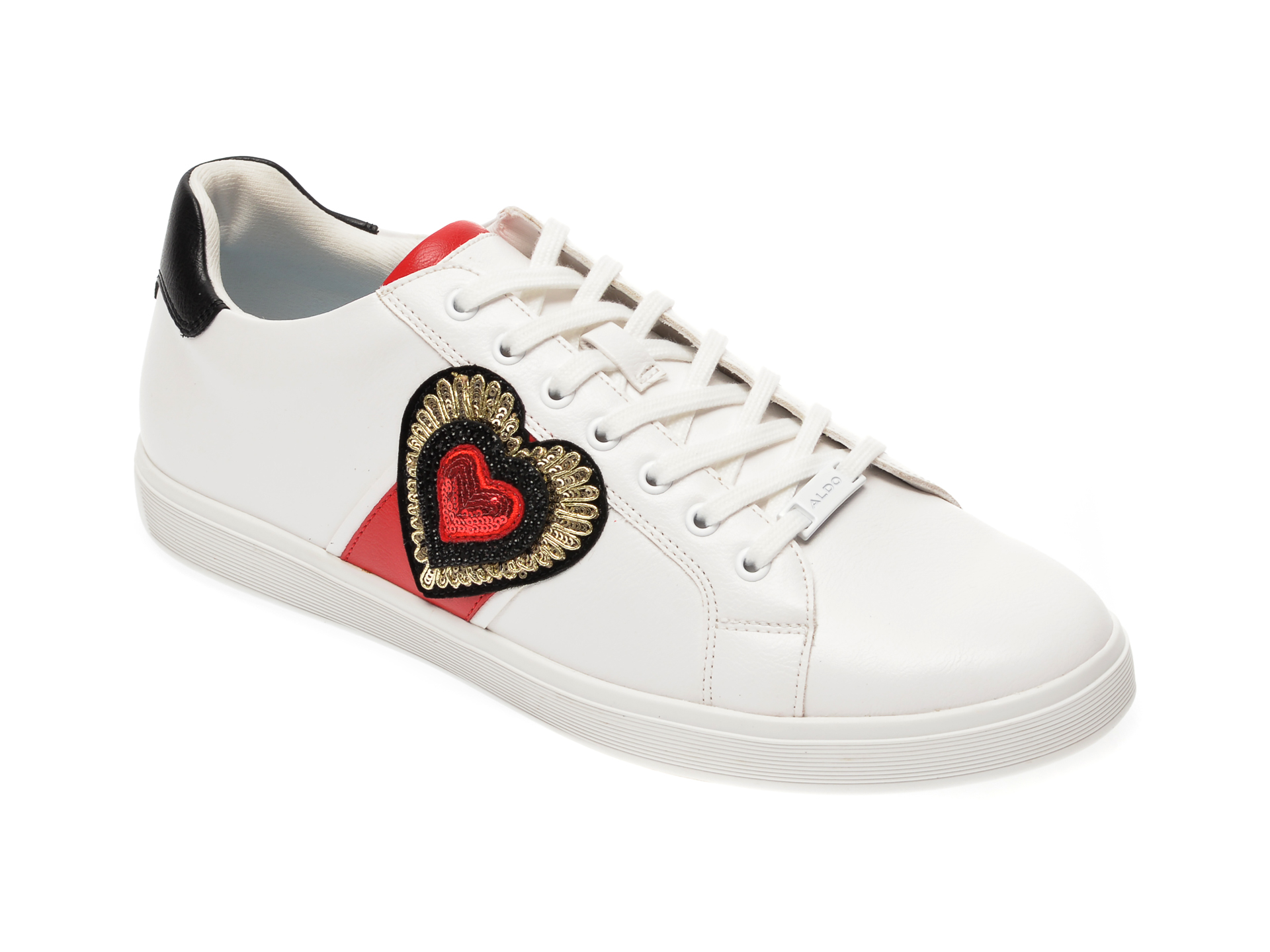 Pantofi sport ALDO albi, Pramju100, din piele ecologica