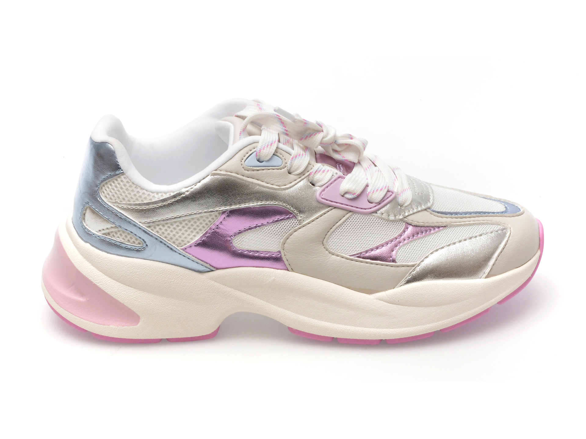 Pantofi sport ALDO argintii, MAYANA042, din piele ecologica