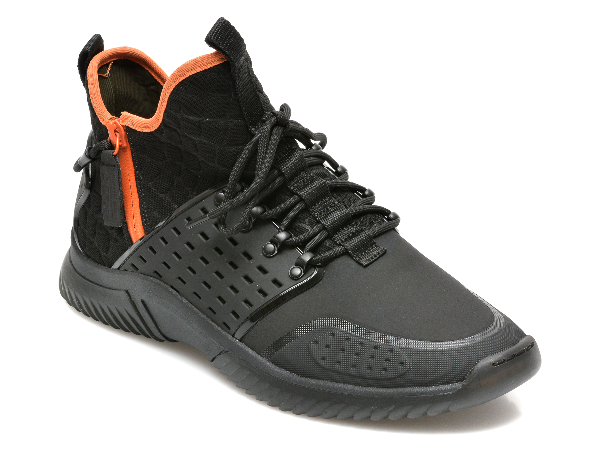 Pantofi sport ALDO negri, FREALIA-WR001, din material textil si piele ecologica