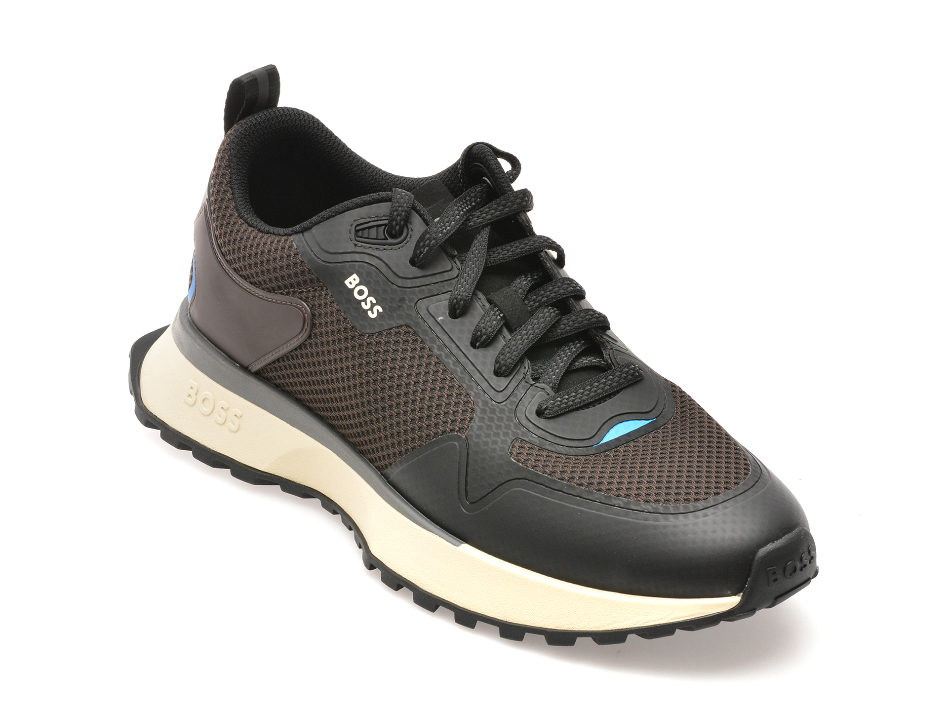 Pantofi sport BOSS maro, 3195, din material textil