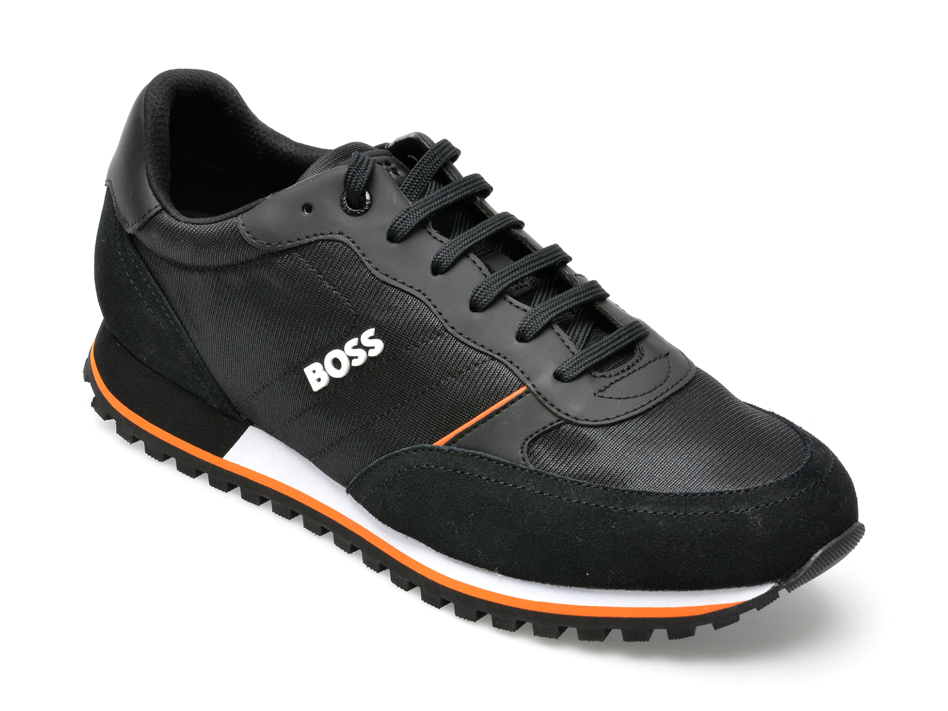 Pantofi sport BOSS negri, 152, din material textil barbati 2023-09-21