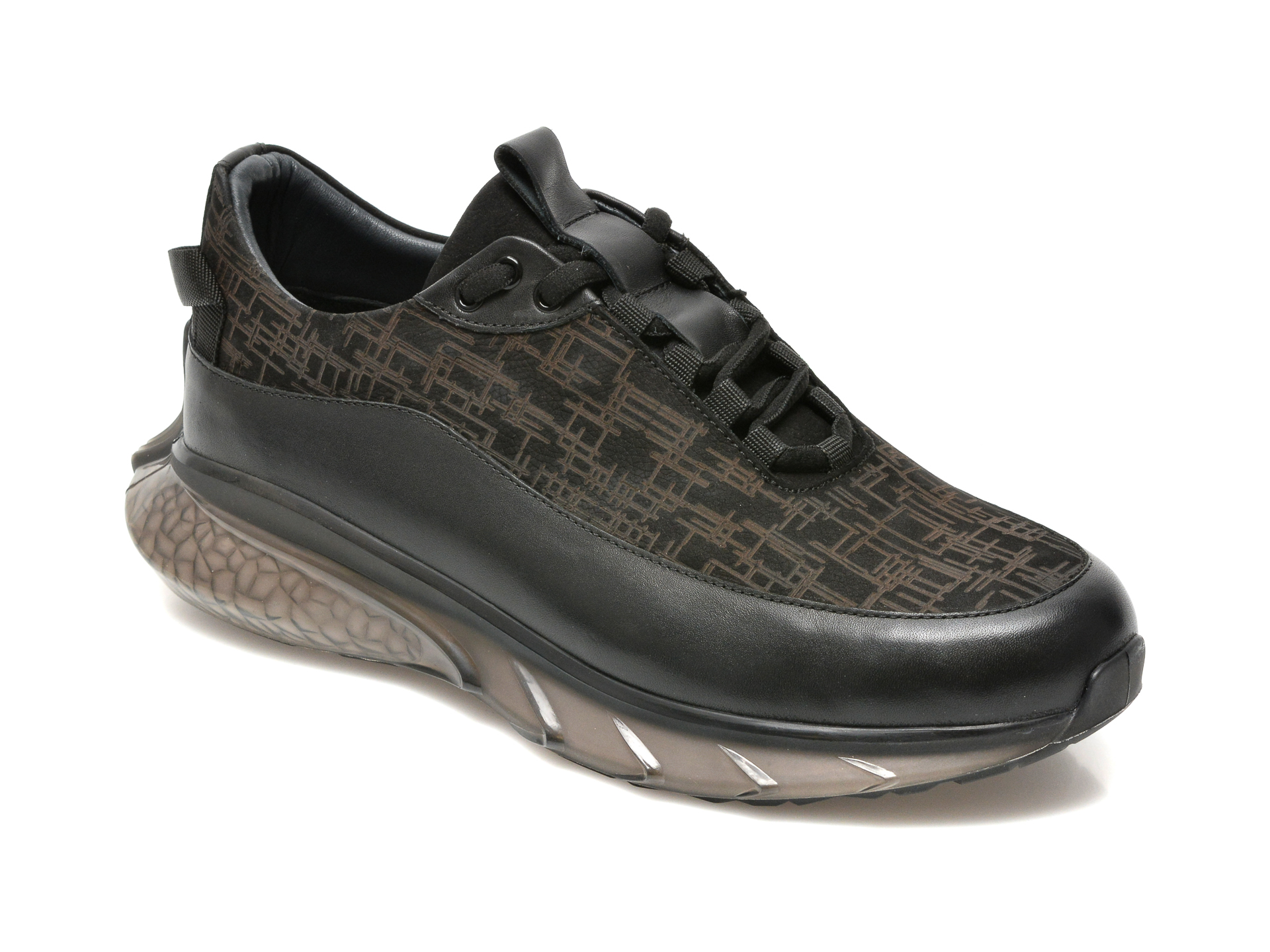 Pantofi sport BRAVELLI negri, 19501, din piele naturala 2022 ❤️ Pret Super tezyo.ro imagine noua 2022