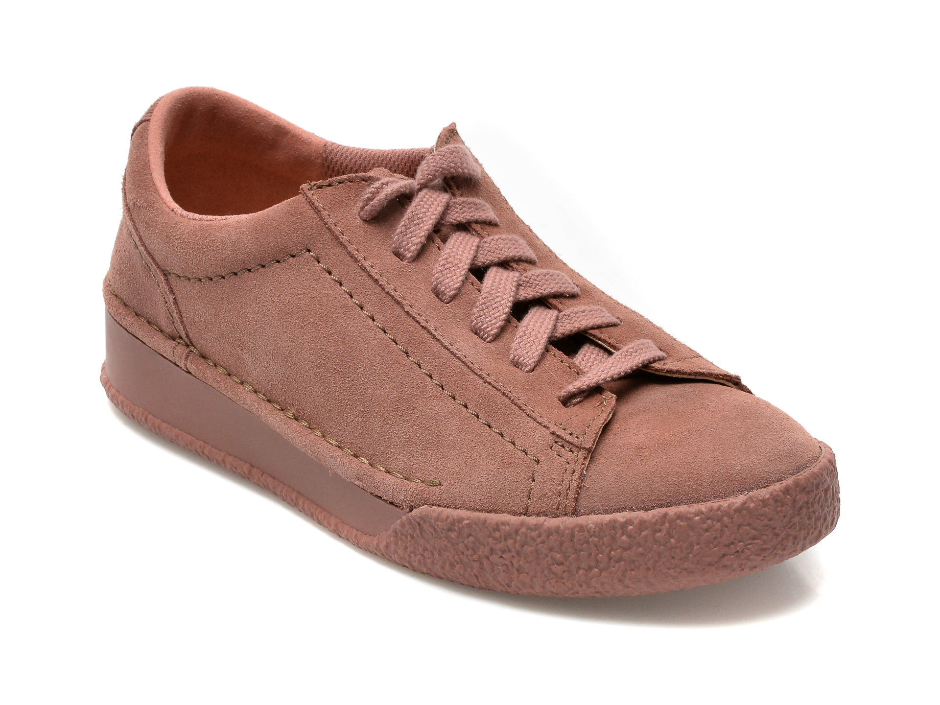 Pantofi sport CLARKS roz, CRACUWA, din piele intoarsa