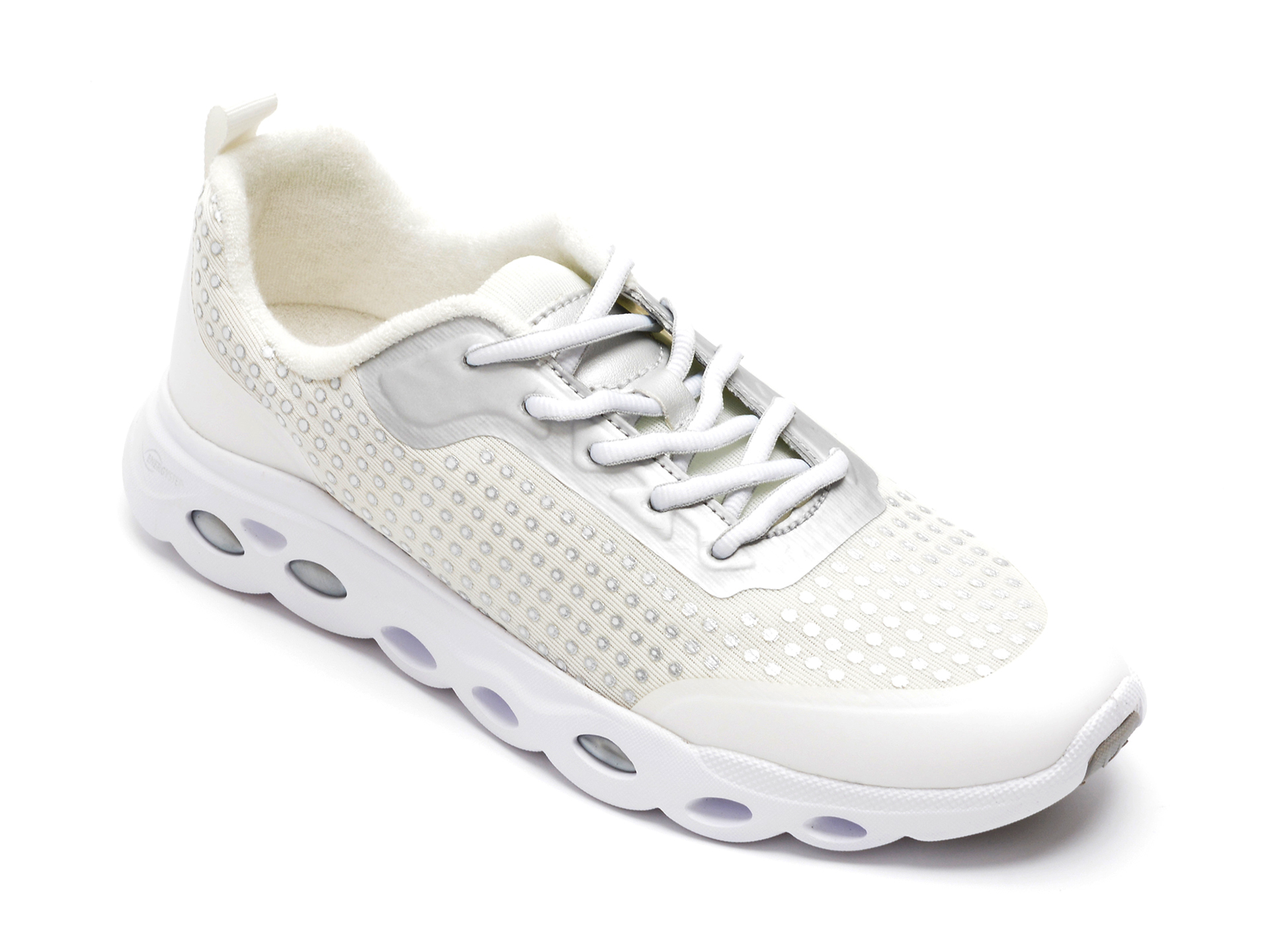 Pantofi sport ENERGYSPORT albi, 12110, din material textil