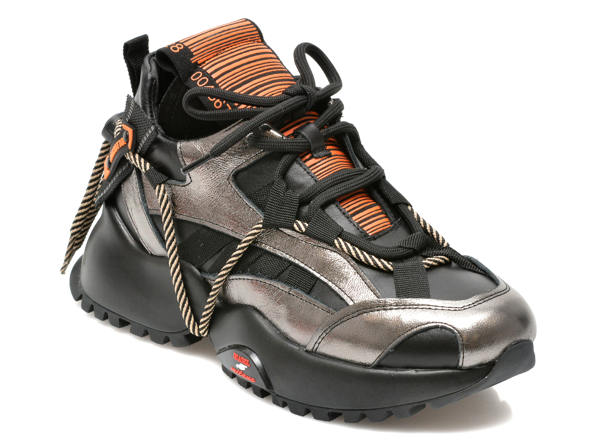 Pantofi sport EPICA argintii, 3745073, din piele naturala Epica imagine noua