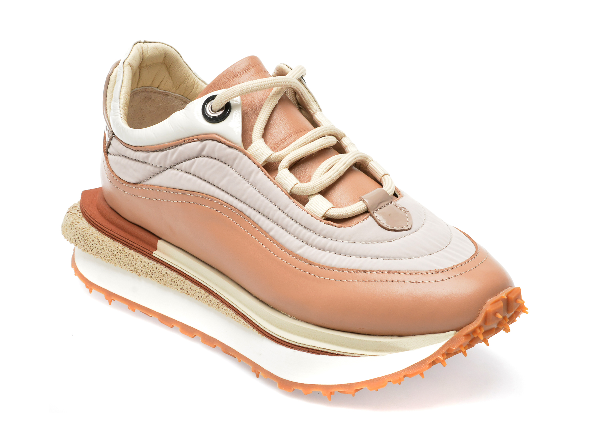 Pantofi sport EPICA maro, 330658, din piele naturala