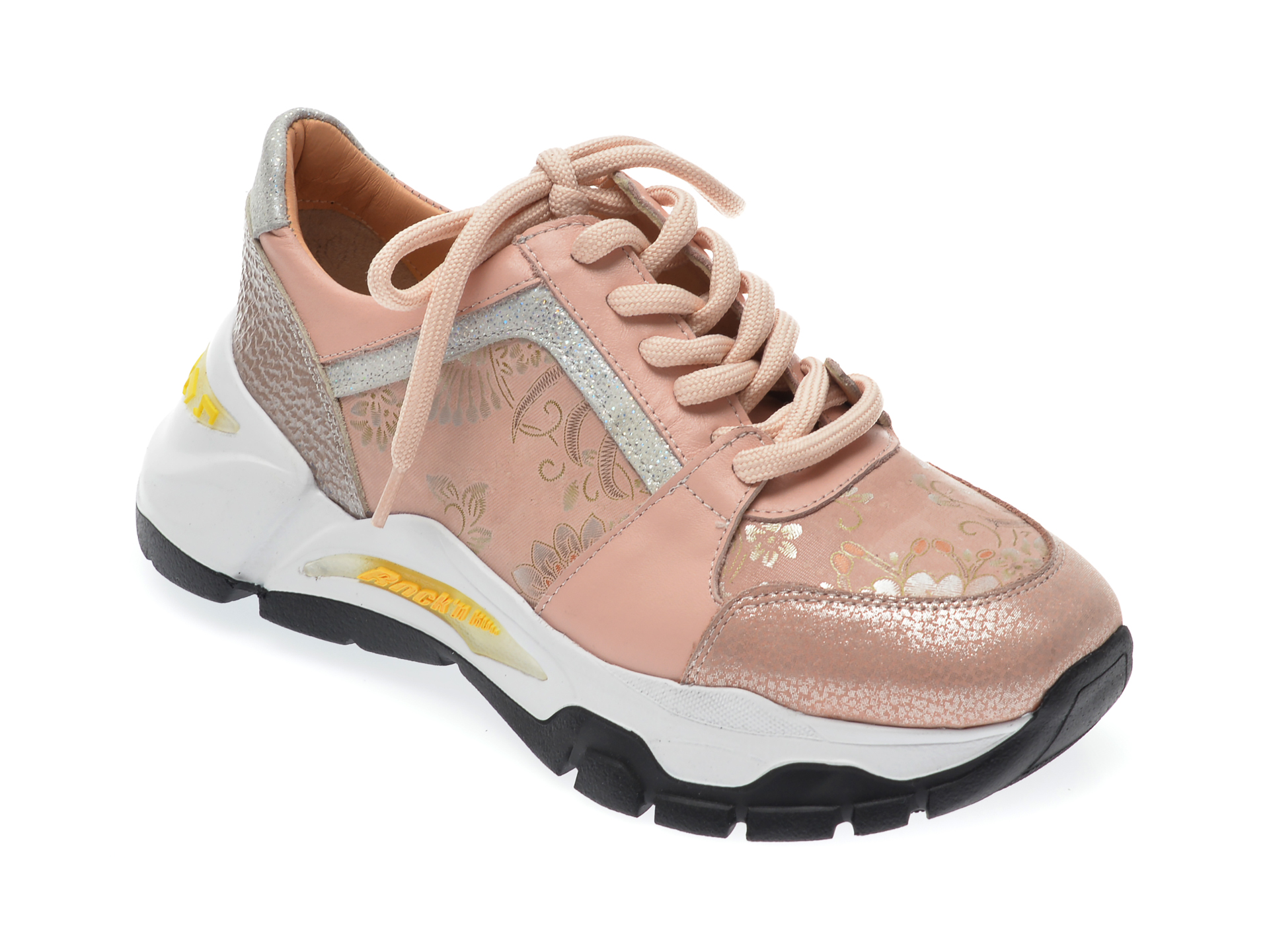 Pantofi sport EPICA nude, 135P267, din piele naturala