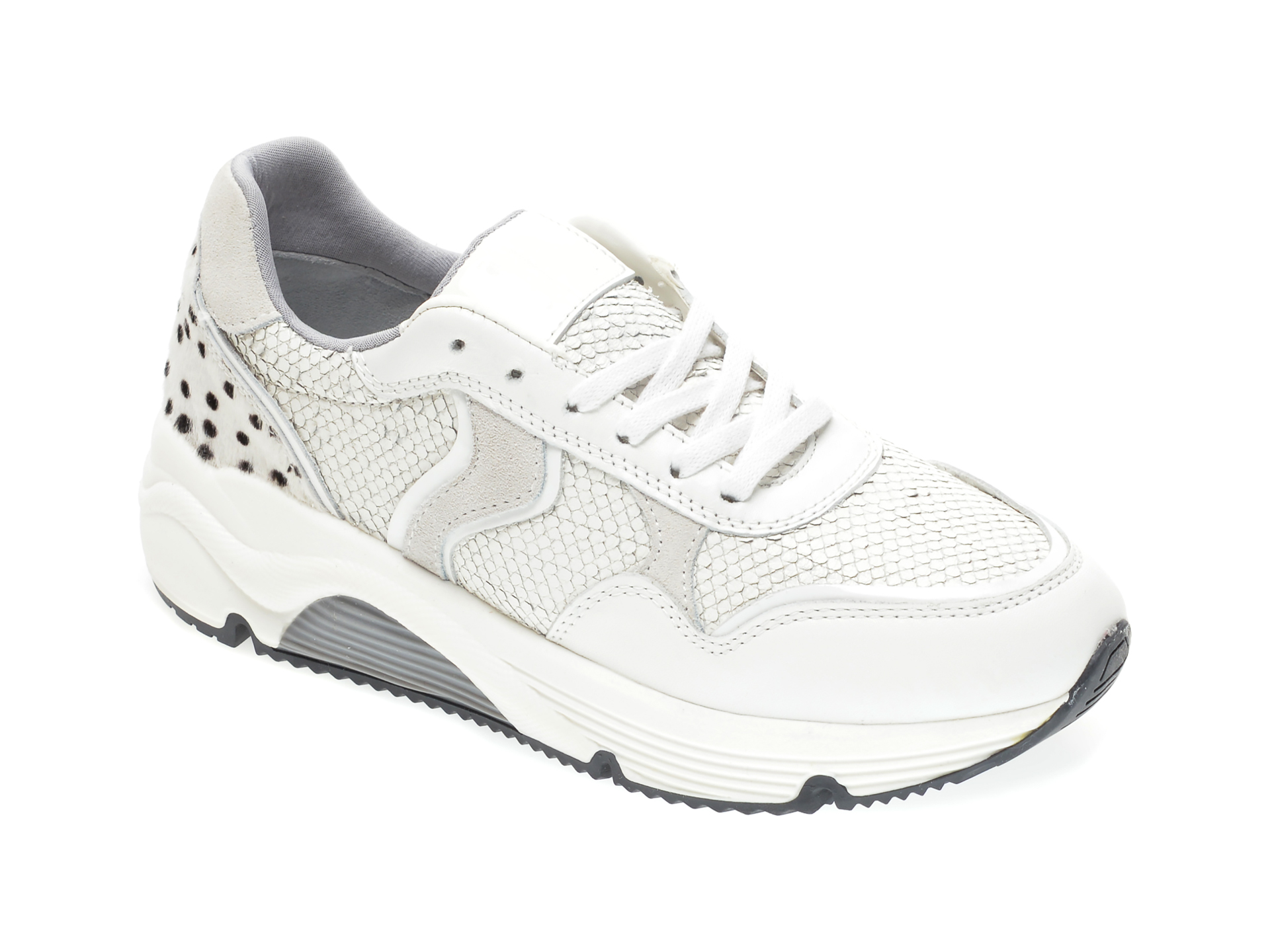 Pantofi sport FLAVIA PASSINI albi, 2911, din piele naturala