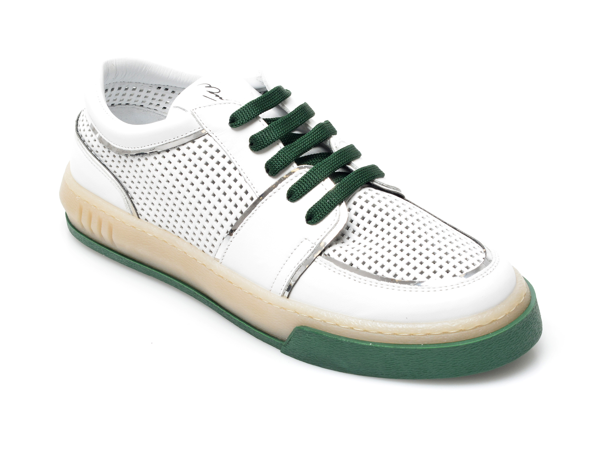 Pantofi sport FLAVIA PASSINI albi, 44168, din piele naturala