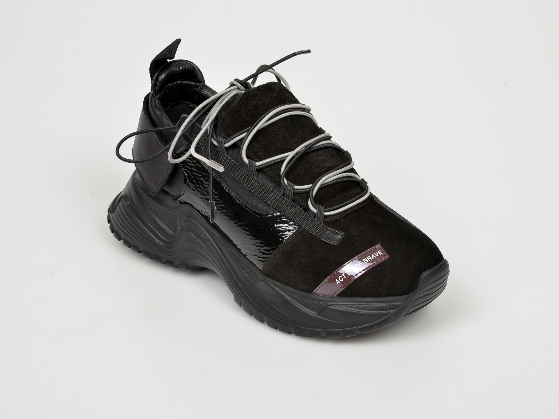 Pantofi sport FLAVIA PASSINI negri, 3088, din piele naturala