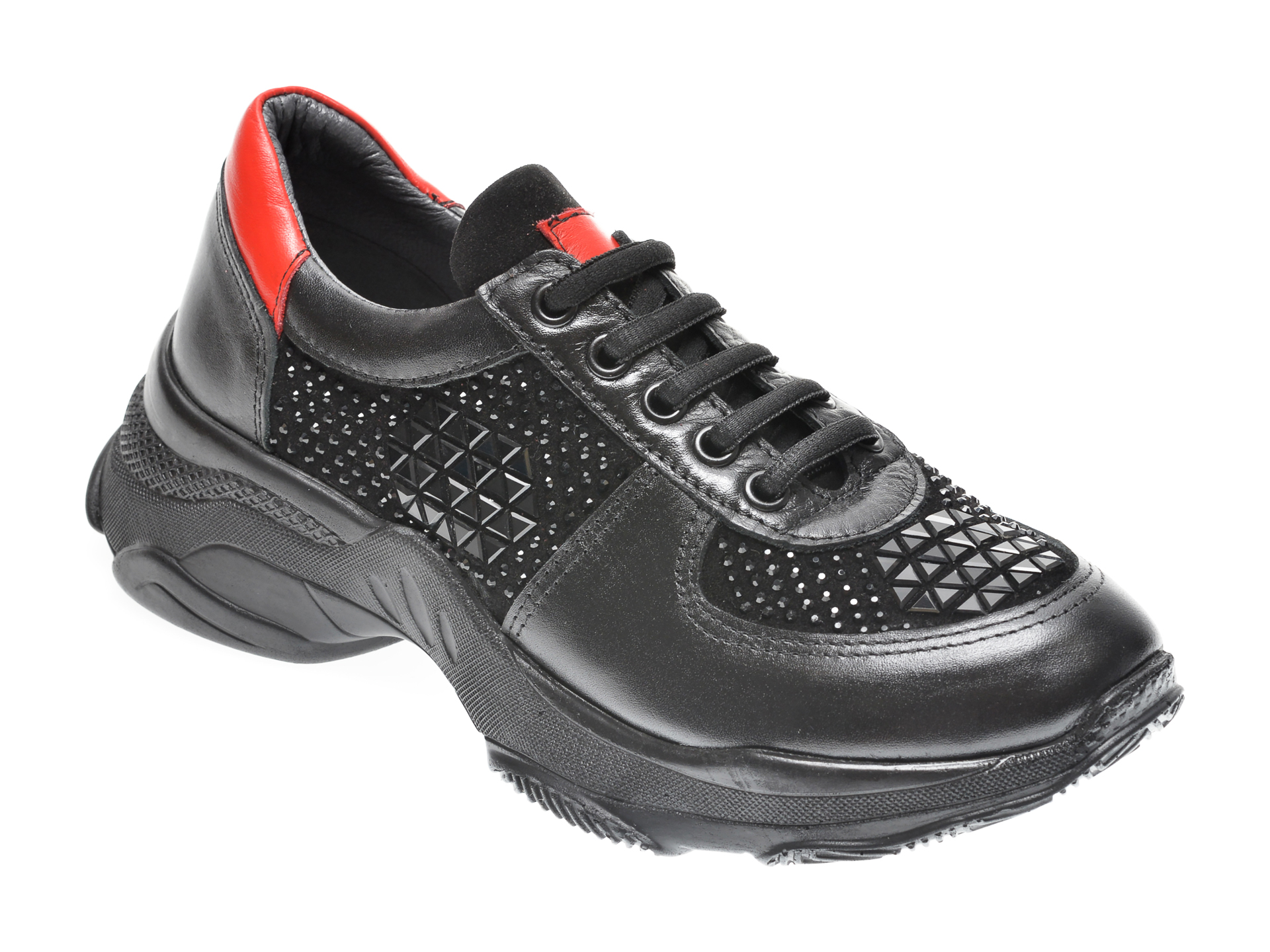 Pantofi sport FLAVIA PASSINI negri, 5212701, din piele naturala
