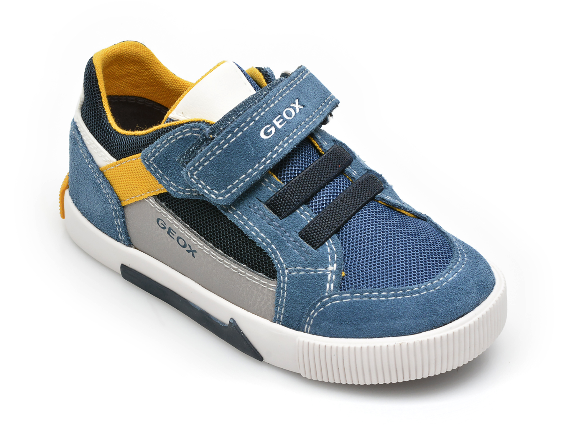 Pantofi sport GEOX albastri, B25A7A, din material textil si piele intoarsa 2022 ❤️ Pret Super tezyo.ro imagine noua 2022