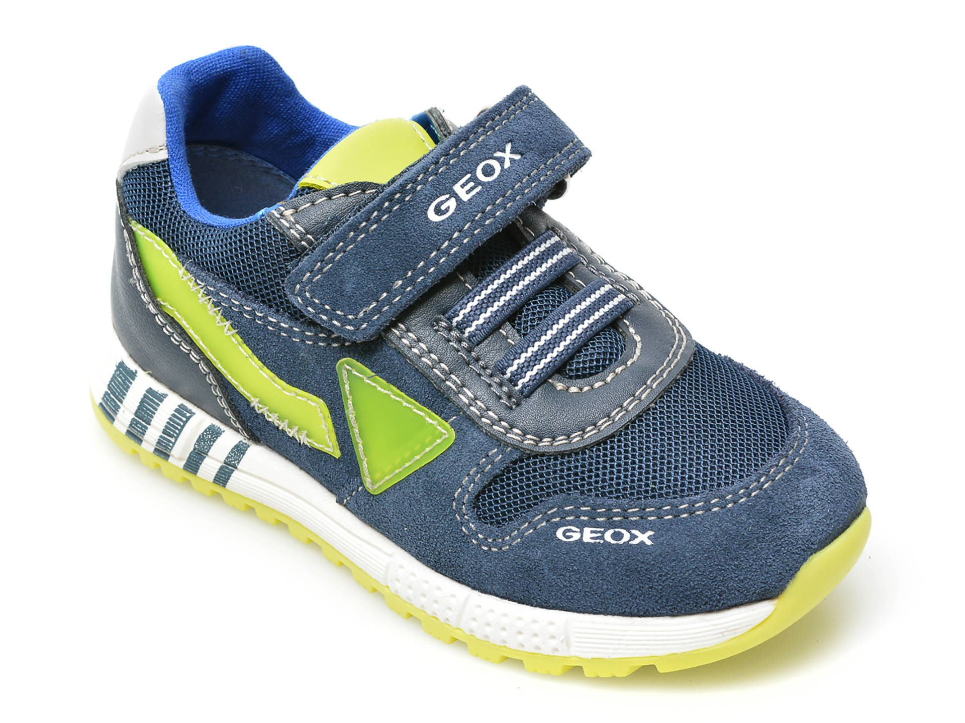 Pantofi sport GEOX bleumarin, B253CA, din material textil si piele intoarsa Geox