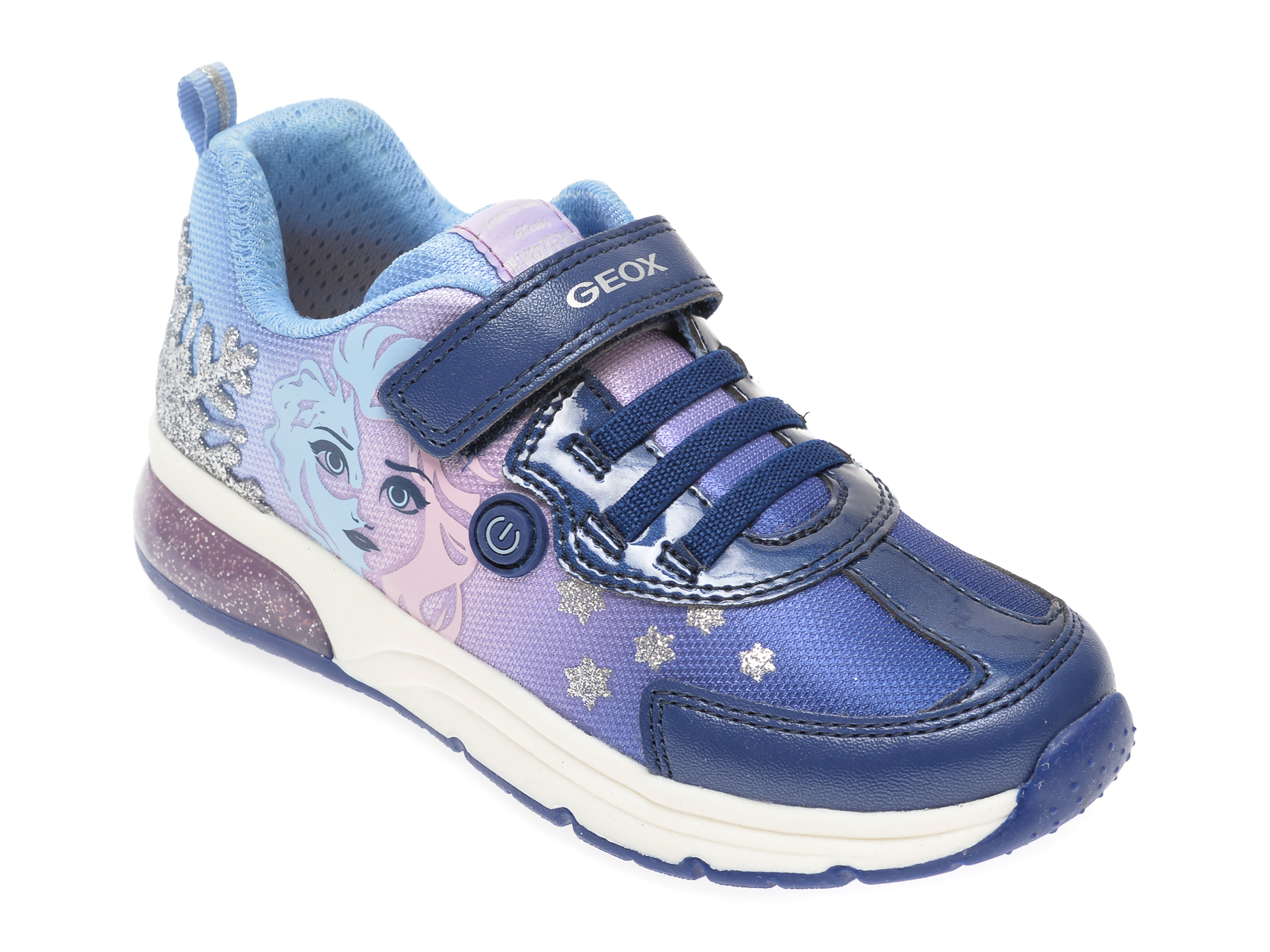 Pantofi sport GEOX bleumarin, J028VD, din material textil si piele ecologica