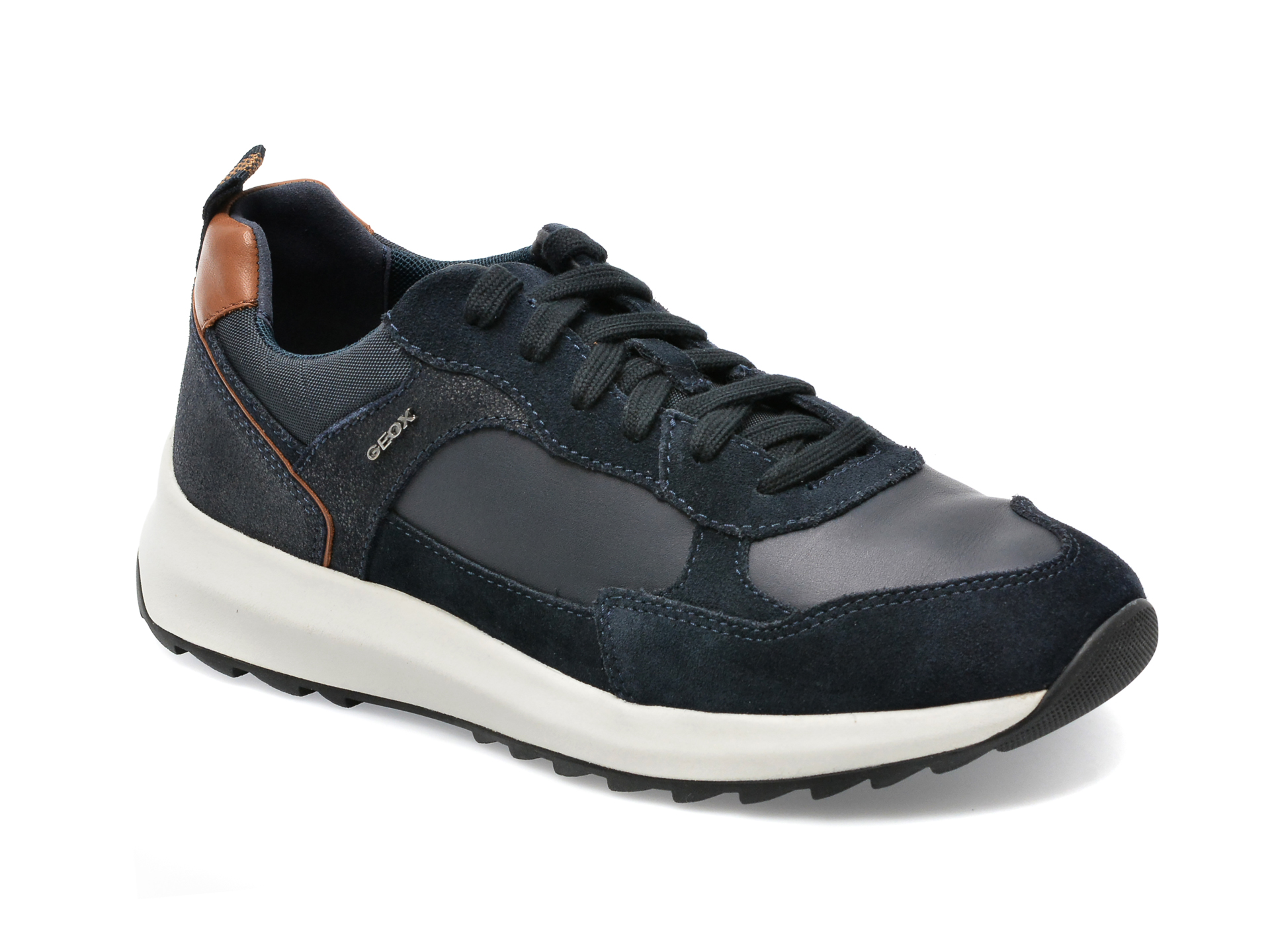 Pantofi sport GEOX bleumarin, U25E4A, din piele naturala