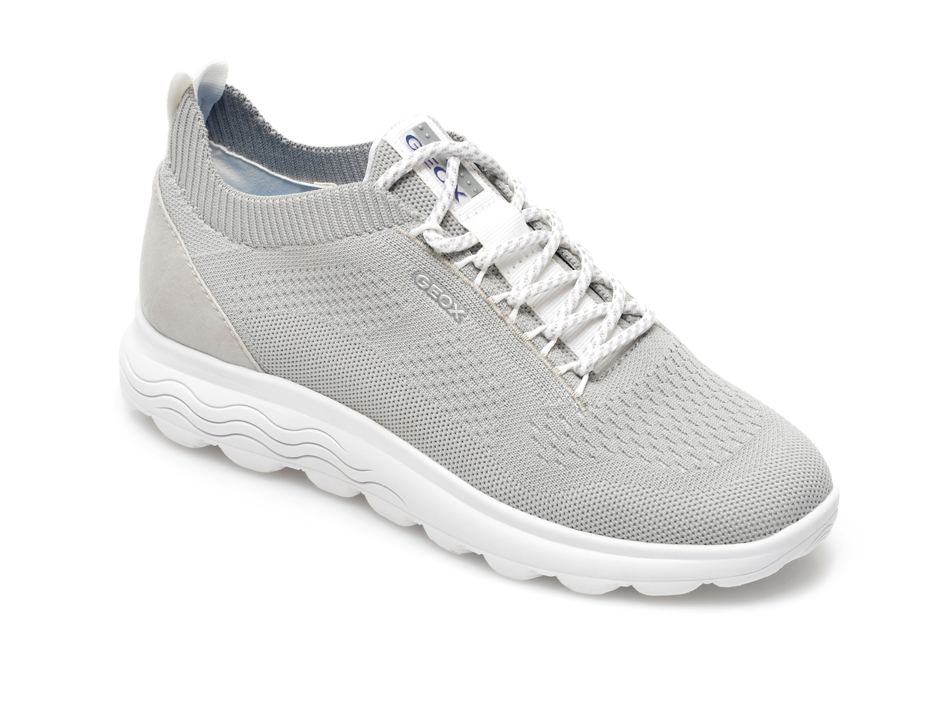 Pantofi sport GEOX gri, D15NUA, din material textil Geox imagine noua